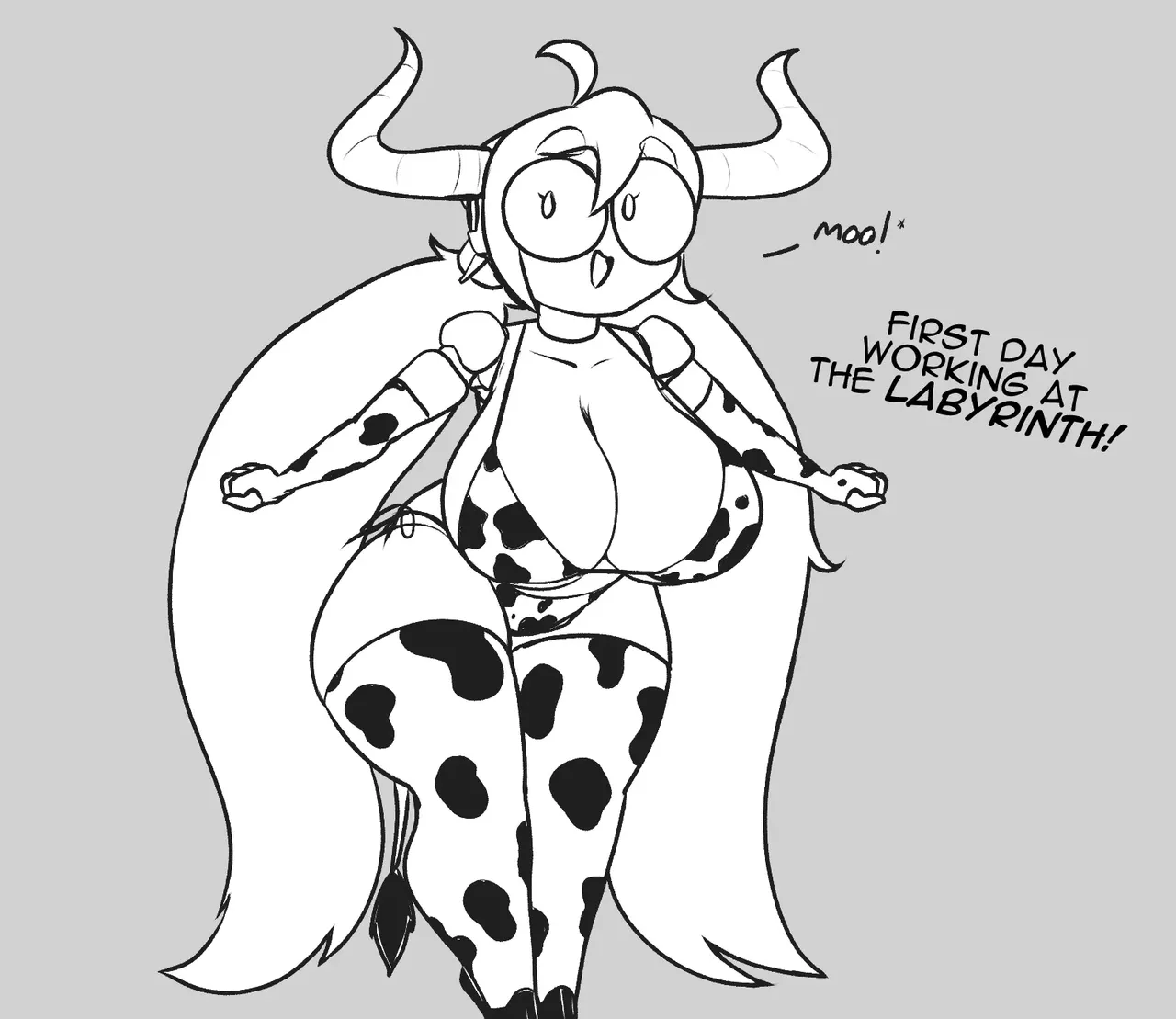 Bit gets a job as a Cow-Girl page 1 full