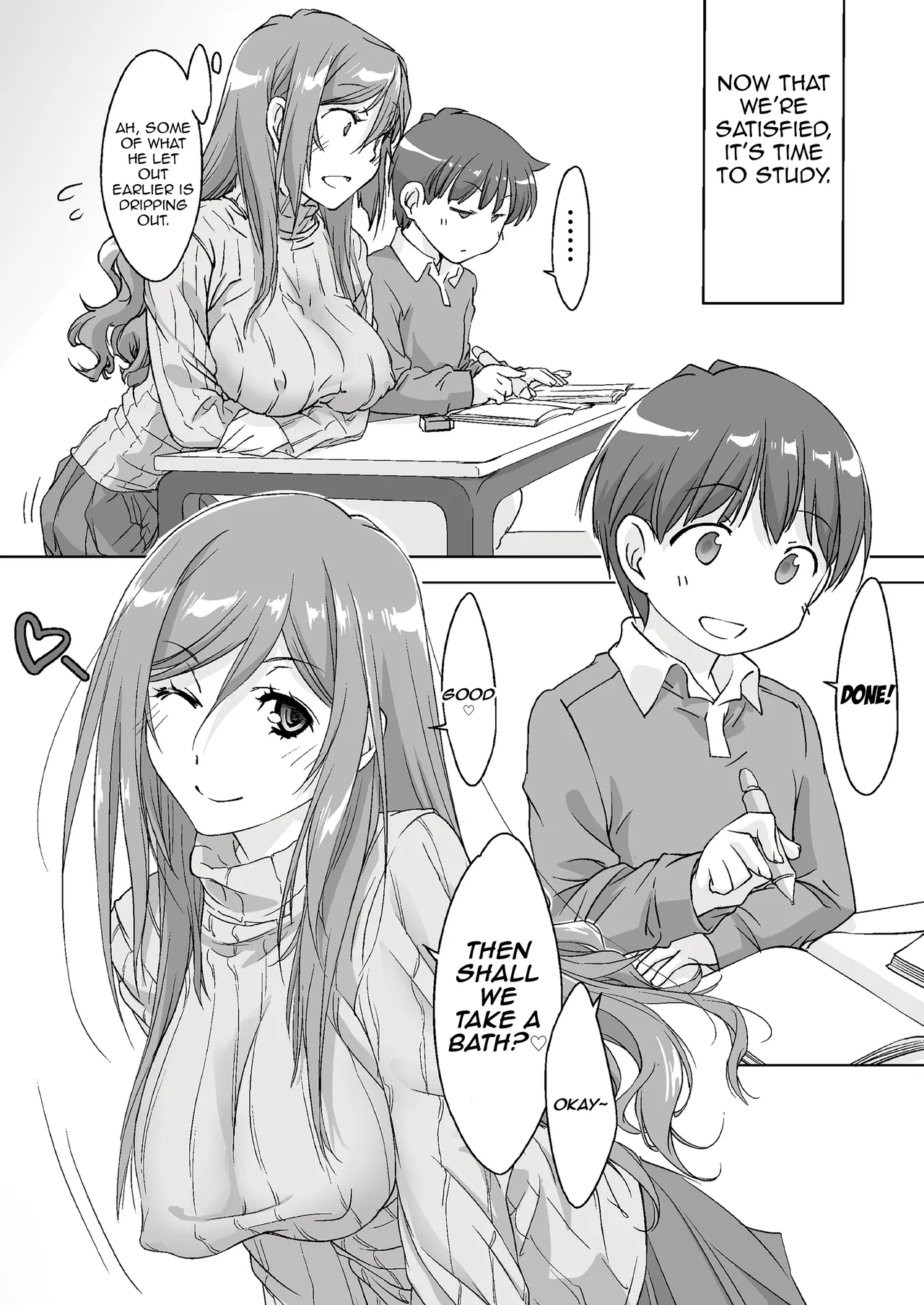 Oya ni Naisho de Oppai Ishitekureru Katei Kyoushi no Onee-san -Otomari Hen- | Secret Sex with My Busty Tutor While My Parents Don’t Know -Sleepover Arc- page 8 full