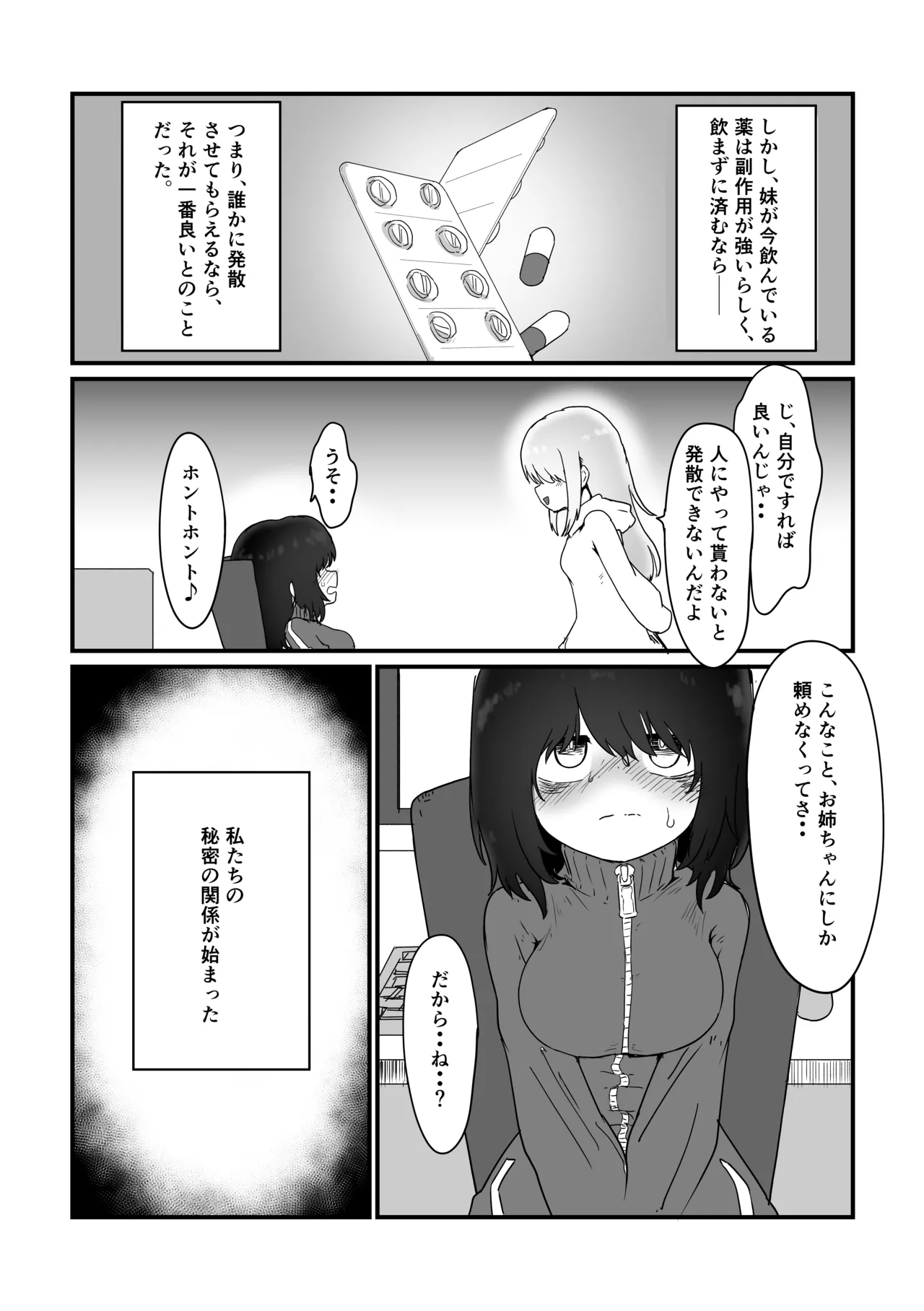 ふたなり姉×引きこもり姉 page 10 full
