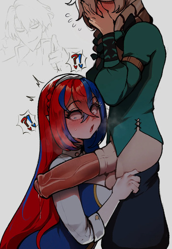 ThiccwithaQ  Alear and Clanne (Fire Emblem Engage) cover