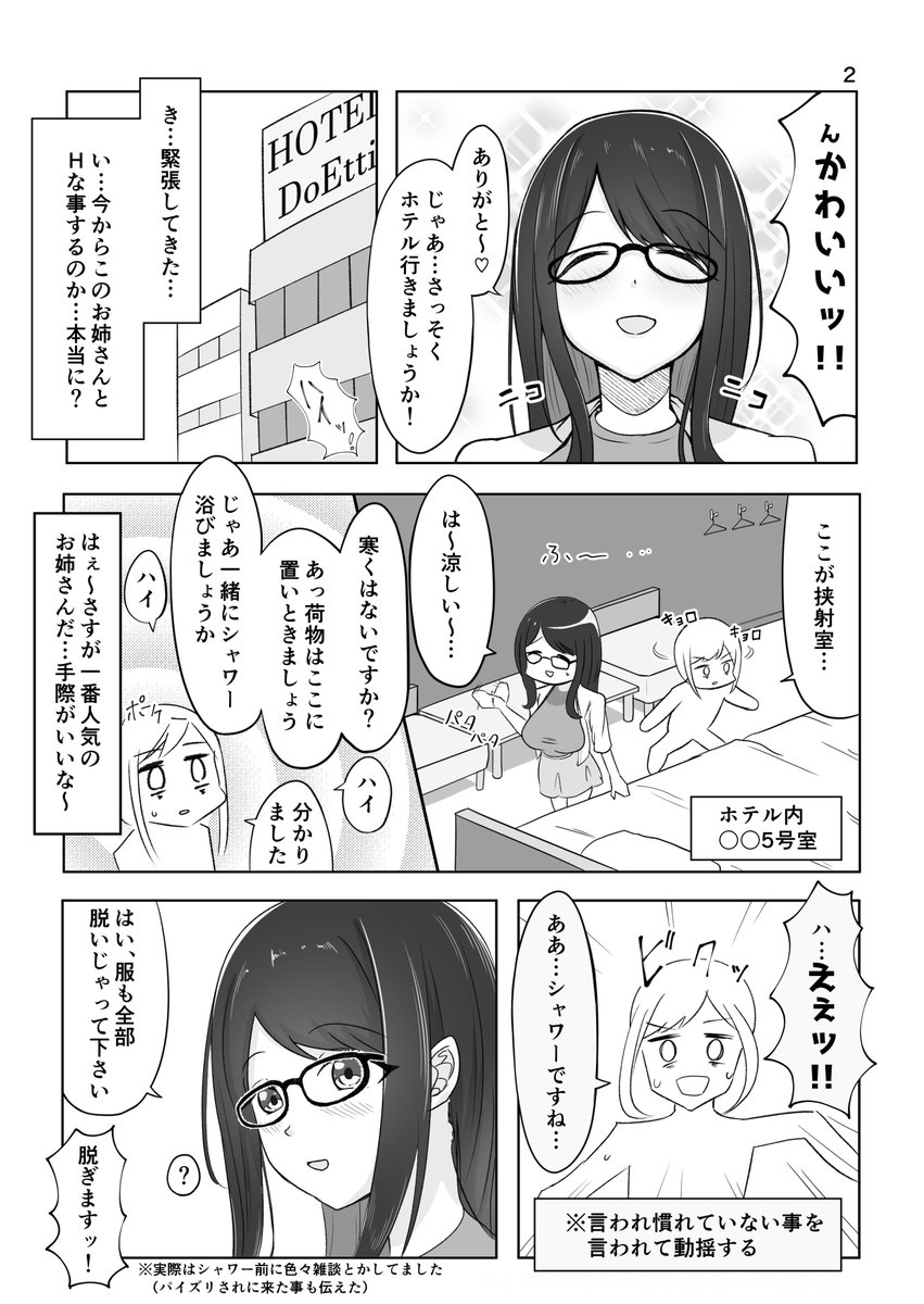 Zurikichi Minarai ga G-cup Oneesan ni Paizuri Shite Moratta Repo Manga page 2 full