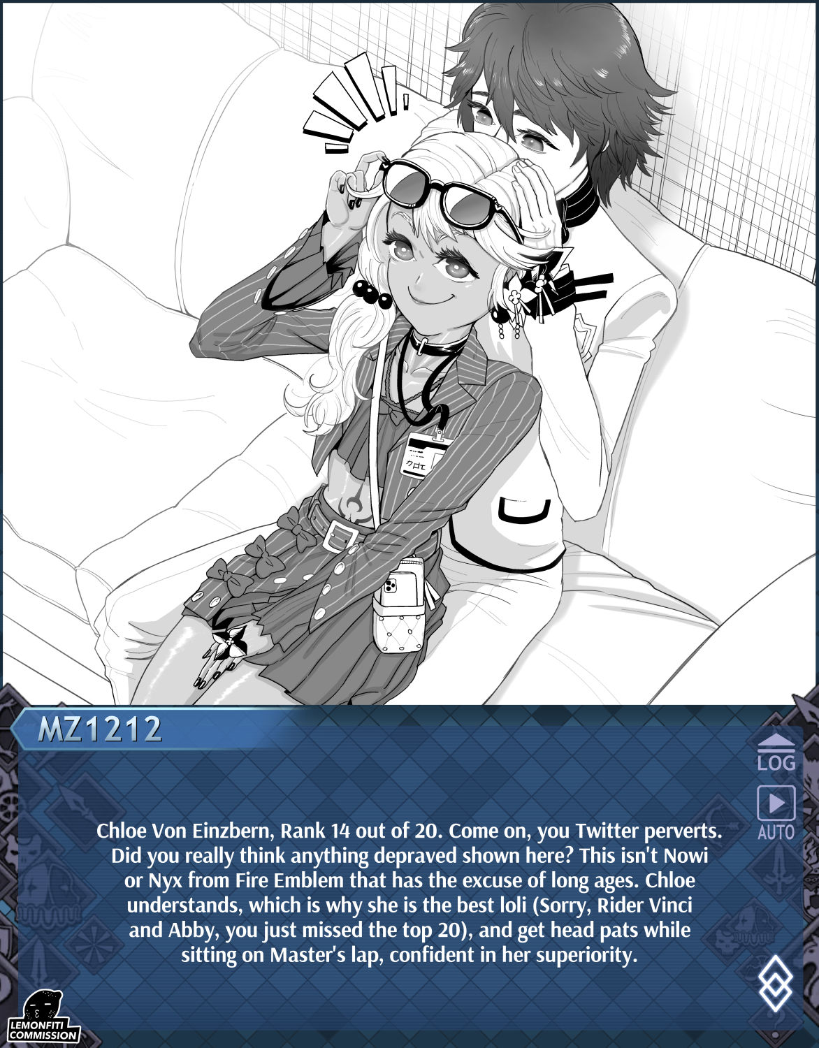 Lemonfiti MZ1212 20 Fate/Grand Order waifus, paired with Hakuno Kishinami from Fate/Extra Incomplete page 7 full