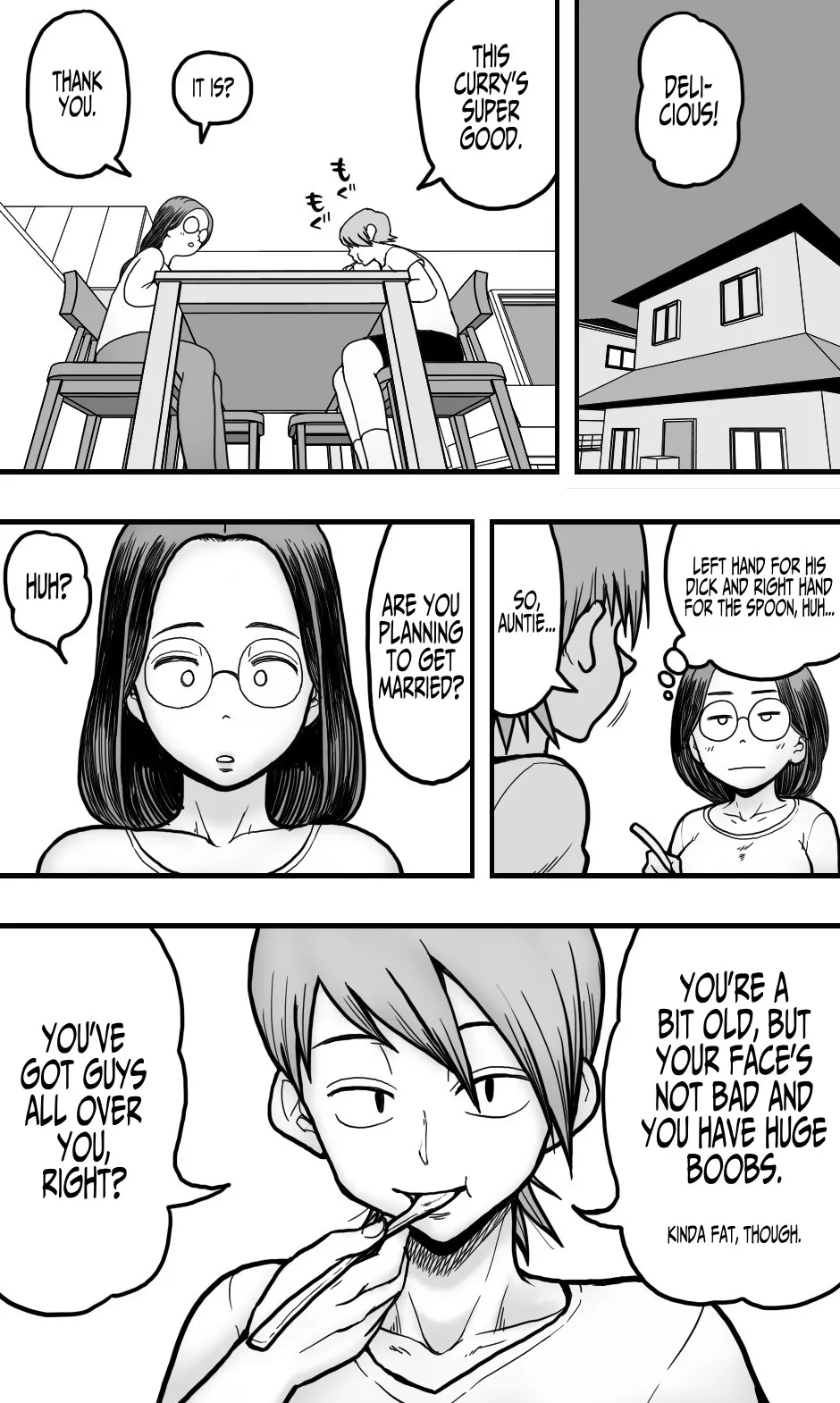 A Plain 30's Virgin Aunt Gives In To Lust For Rude Nephew page 8 full