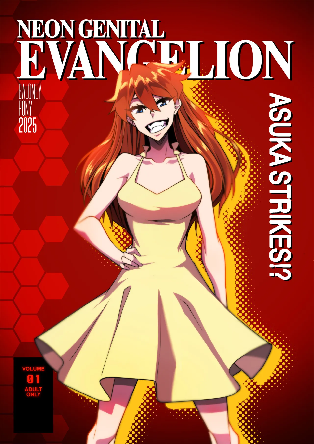 Neon Genital Evangelion: Asuka Strikes!? page 1 full