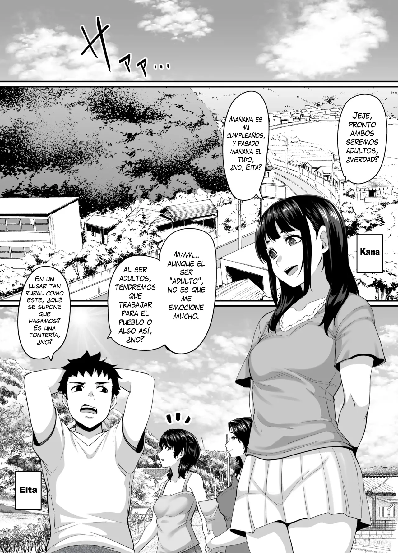 Onna Amarimura no Inshuu ~Otoko wa Juunin Haramasete Ichininmae Toiu Inaka no Fuuchou~｜La Tradición Lujuriosa de la Aldea con Exceso de Mujeres ~Soy Acosado en la Noche por las Jóvenes Esposas y Hermanas Mayores del Vecindario~ page 2 full
