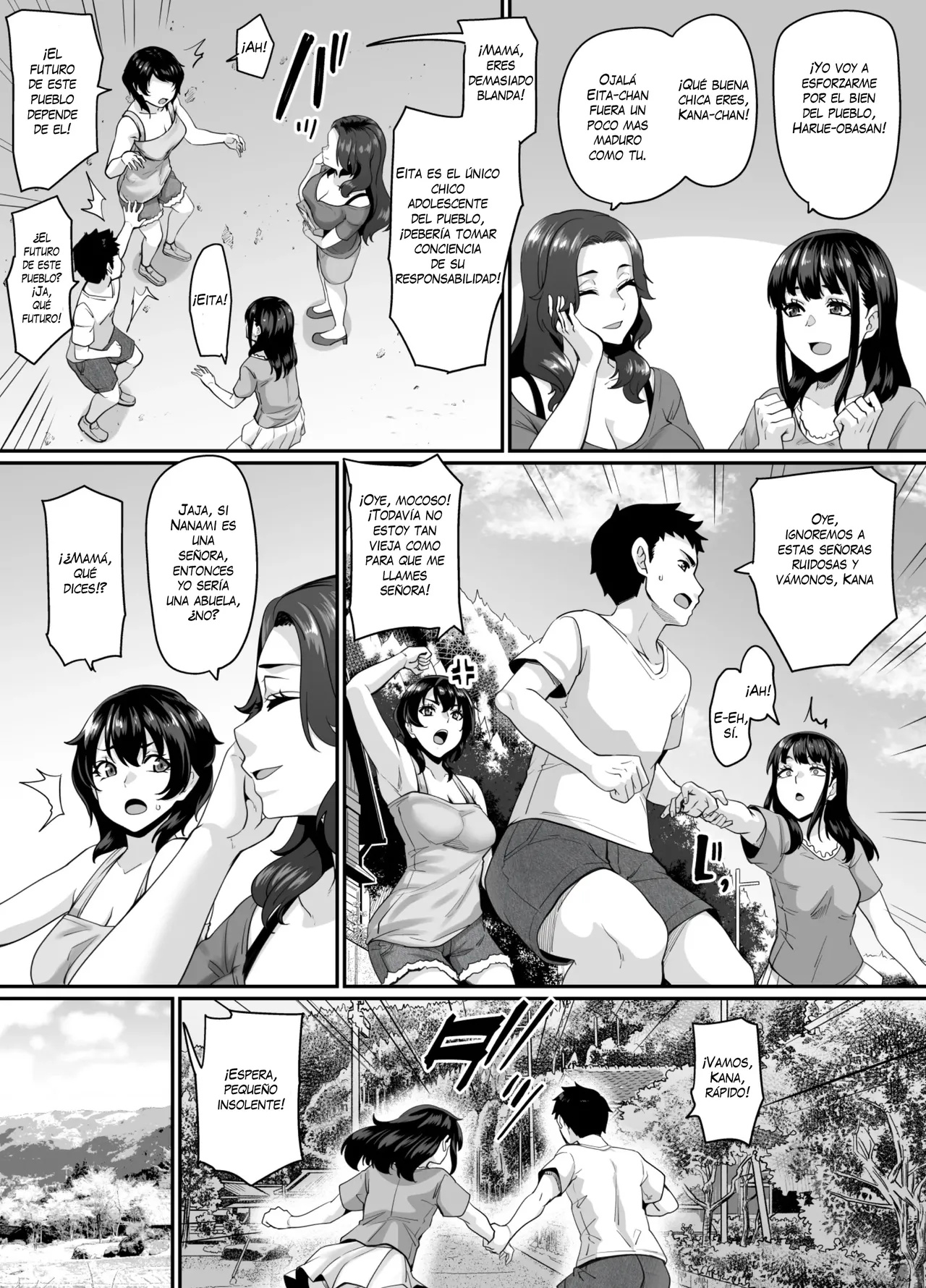 Onna Amarimura no Inshuu ~Otoko wa Juunin Haramasete Ichininmae Toiu Inaka no Fuuchou~｜La Tradición Lujuriosa de la Aldea con Exceso de Mujeres ~Soy Acosado en la Noche por las Jóvenes Esposas y Hermanas Mayores del Vecindario~ page 4 full