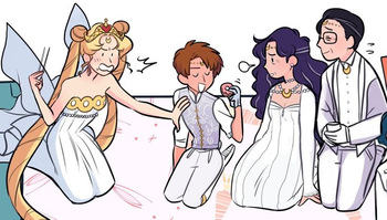 Sailor moon art compilation cover