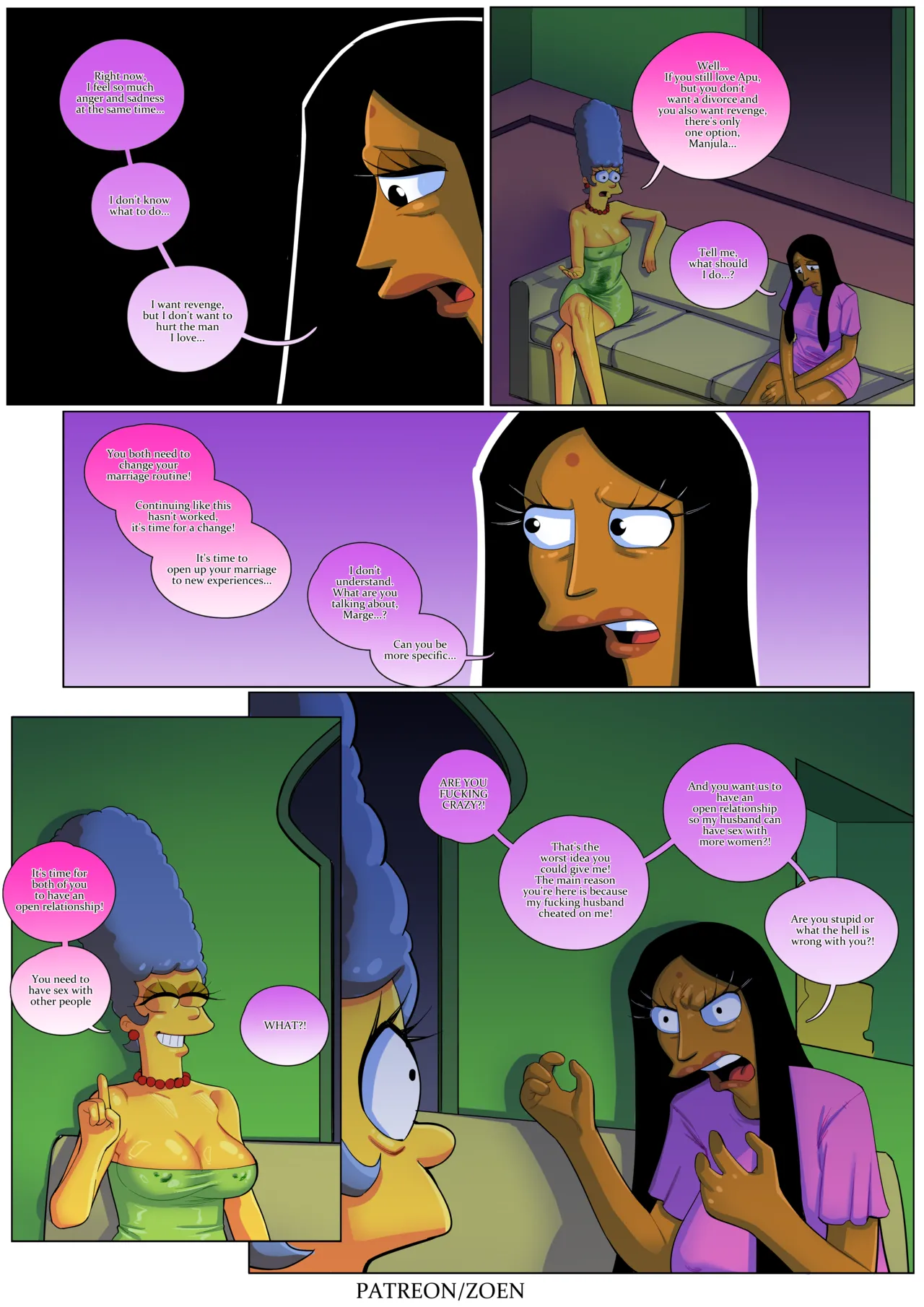 The Simpsons "Manjula's Deal" - By:Zoen page 12 full