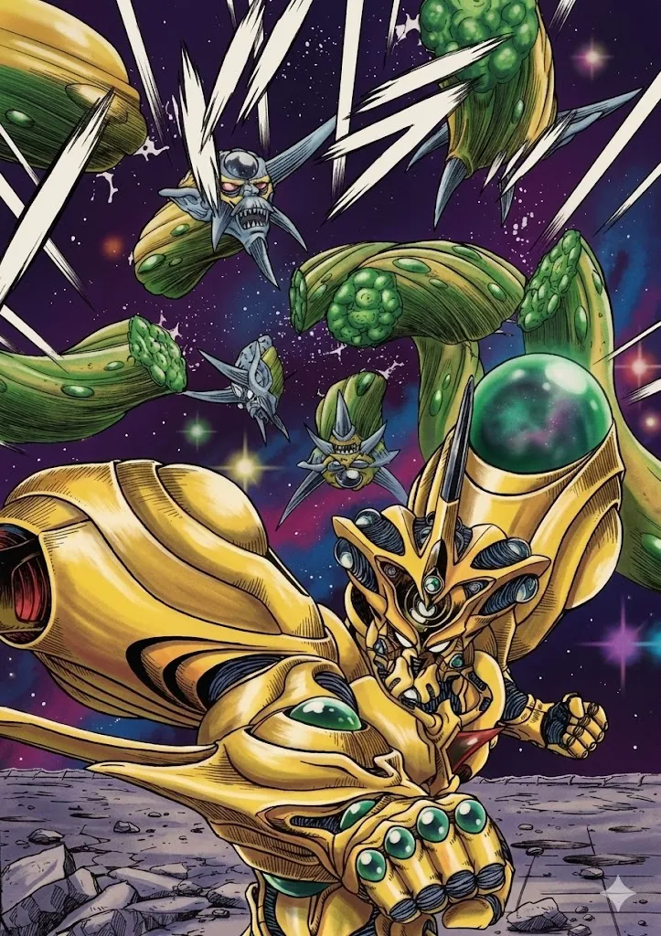 Guyver manga colored  AI page 6 full