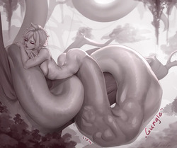 Sleeping off her snack