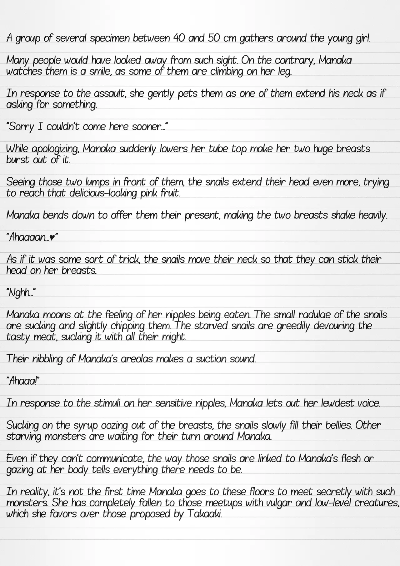 Misuke's Short Stories 34 - Manaka & Snails page 5 full