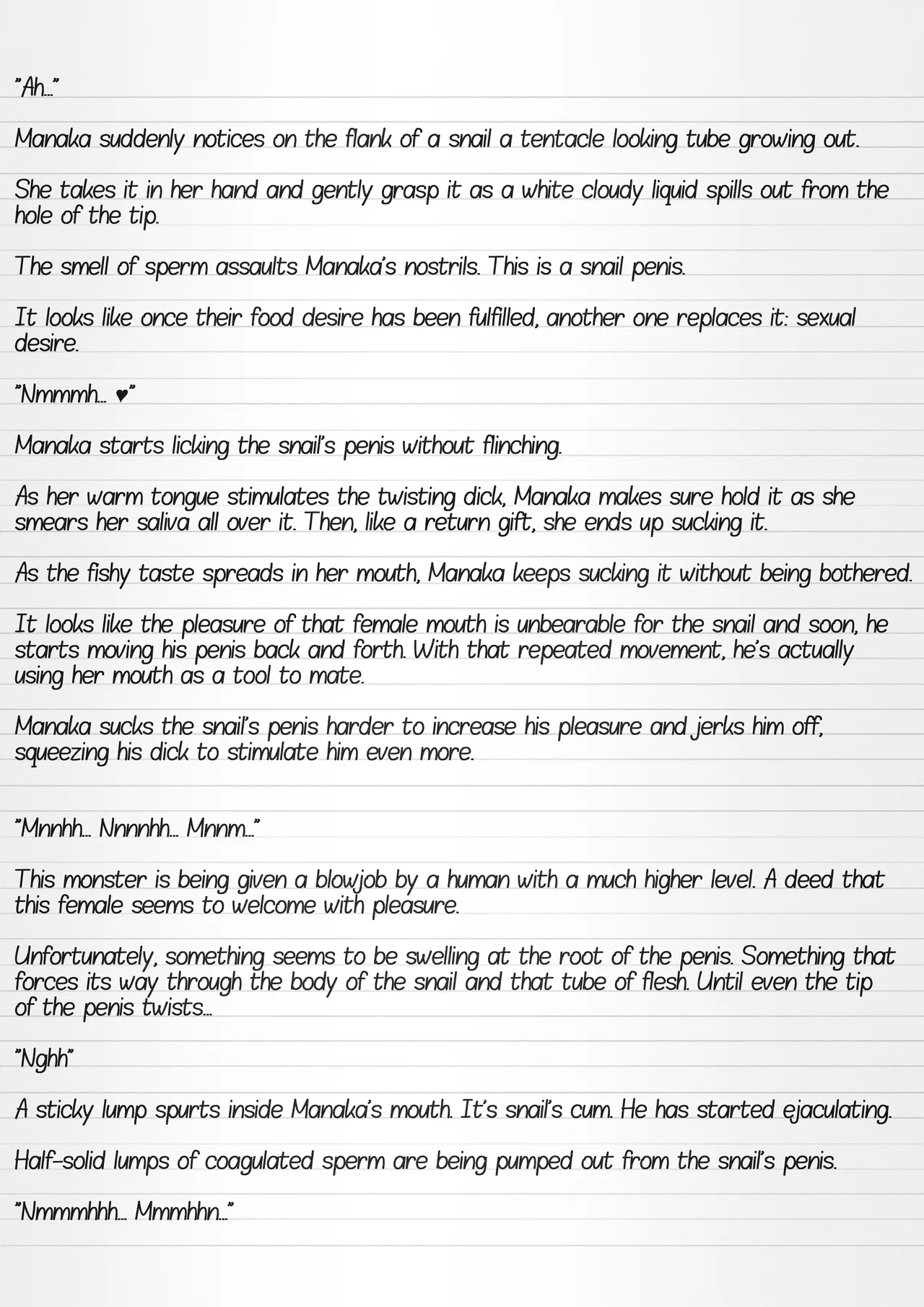 Misuke's Short Stories 34 - Manaka & Snails page 8 full