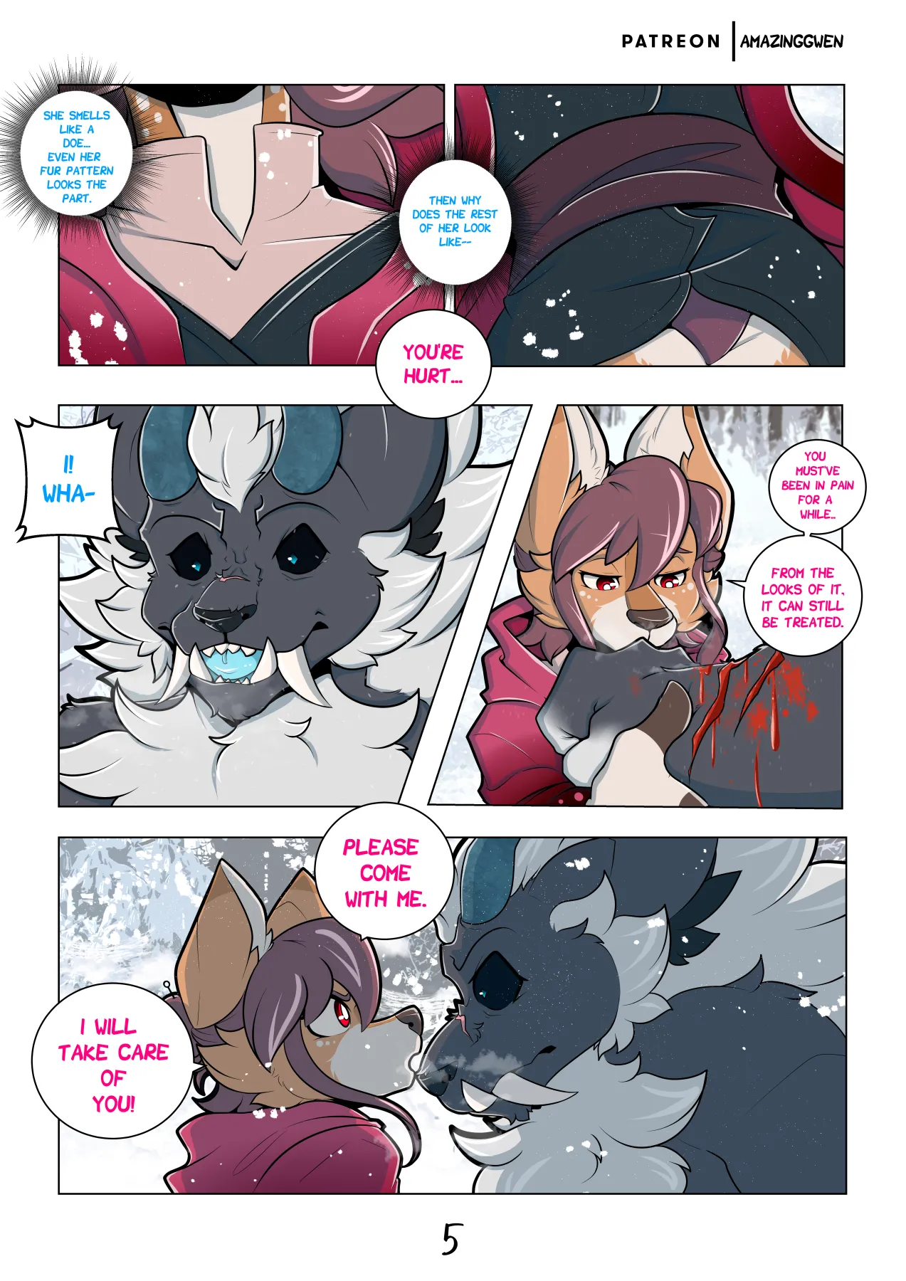 Red Blossom & Winter Snow page 6 full