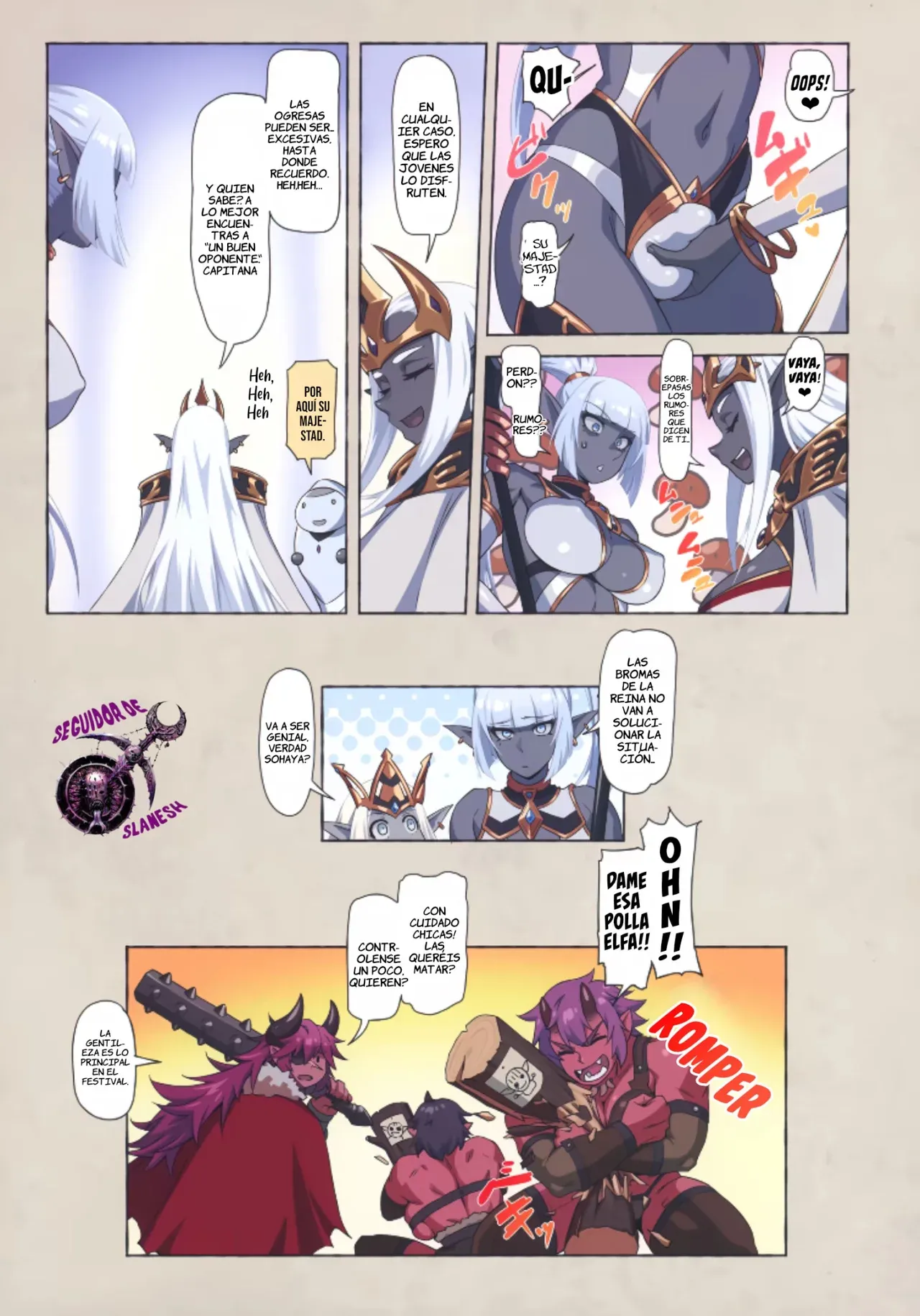 Ogre tai Dark Elf Soushuuhen Plus｜Ogresas Vs Elfas Oscuras Recopilación Plus page 4 full