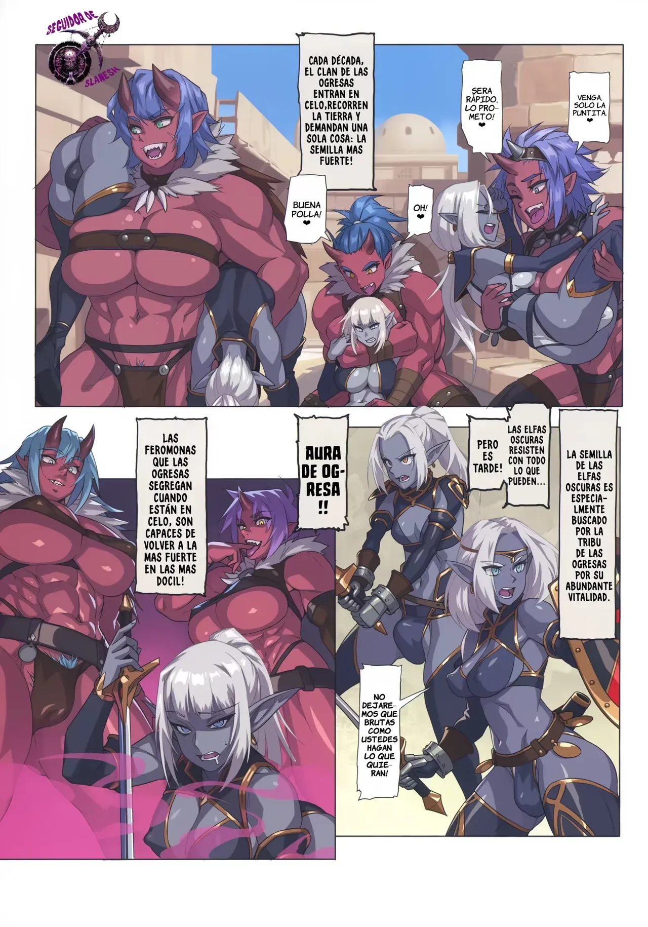 Ogre tai Dark Elf Soushuuhen Plus｜Ogresas Vs Elfas Oscuras Recopilación Plus page 6 full
