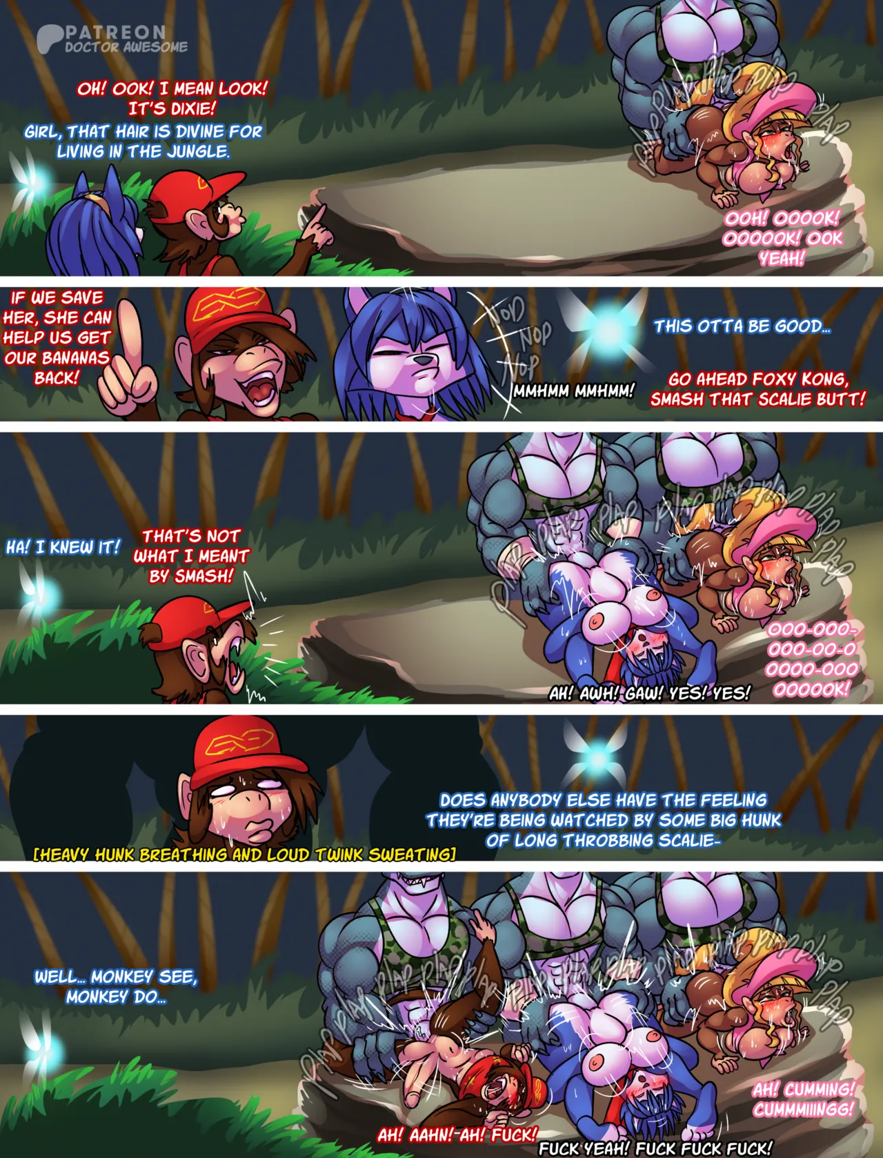 Basque Comic: Krystal Fucks Up Donkey Kong Country page 5 full