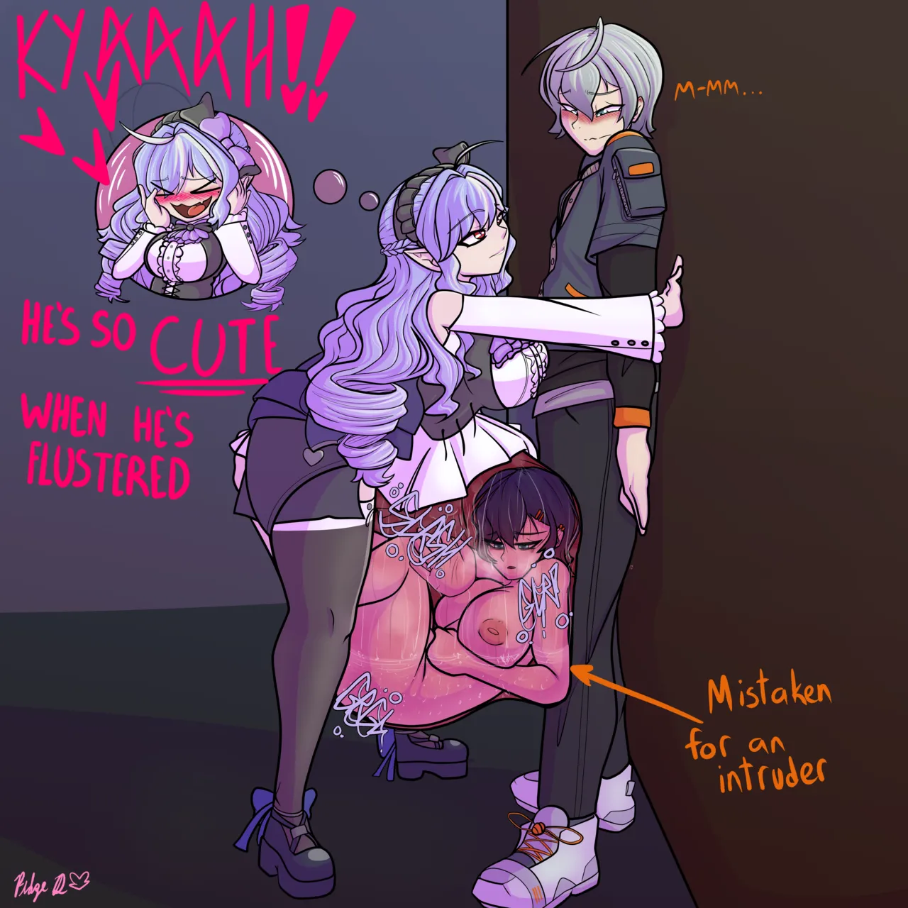 Caught Between a Gut and a Kabedon! page 2 full