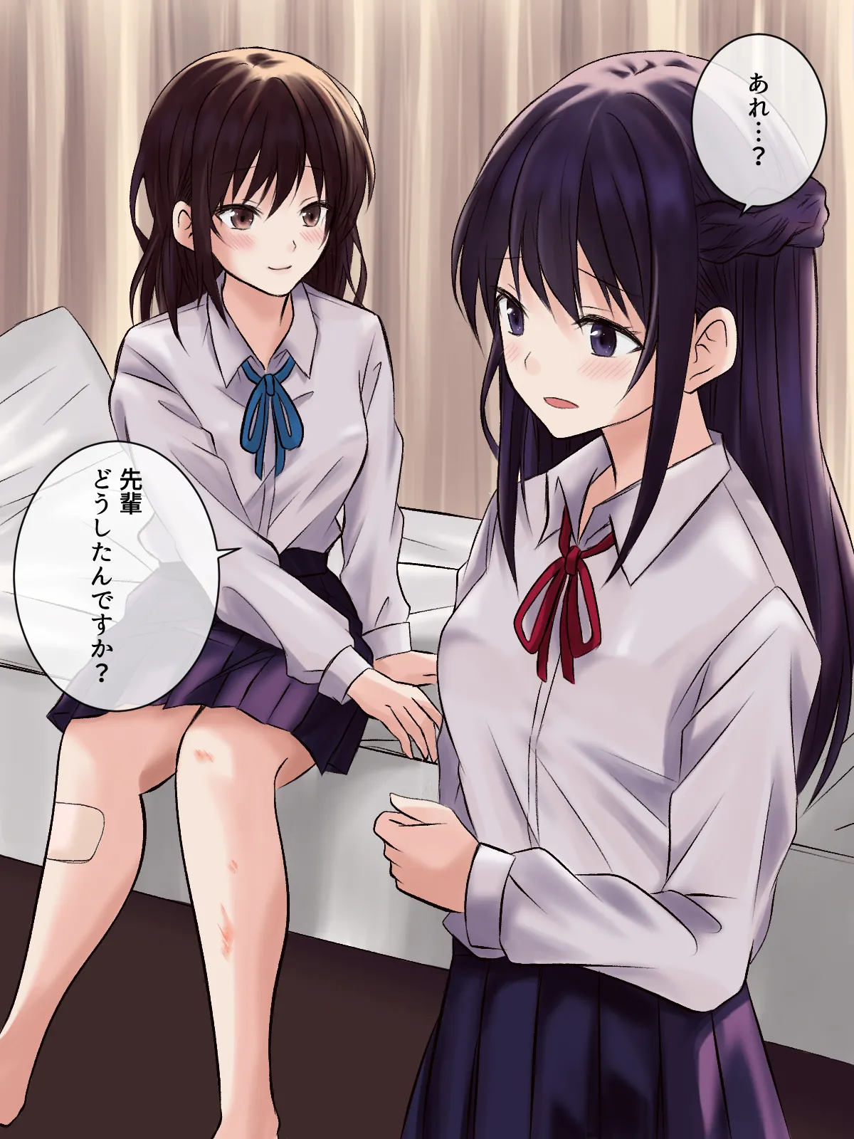 【tōkibi hatake de tsukamae te】akogare no sempai to hoken shitsu de yuri etchi page 2 full