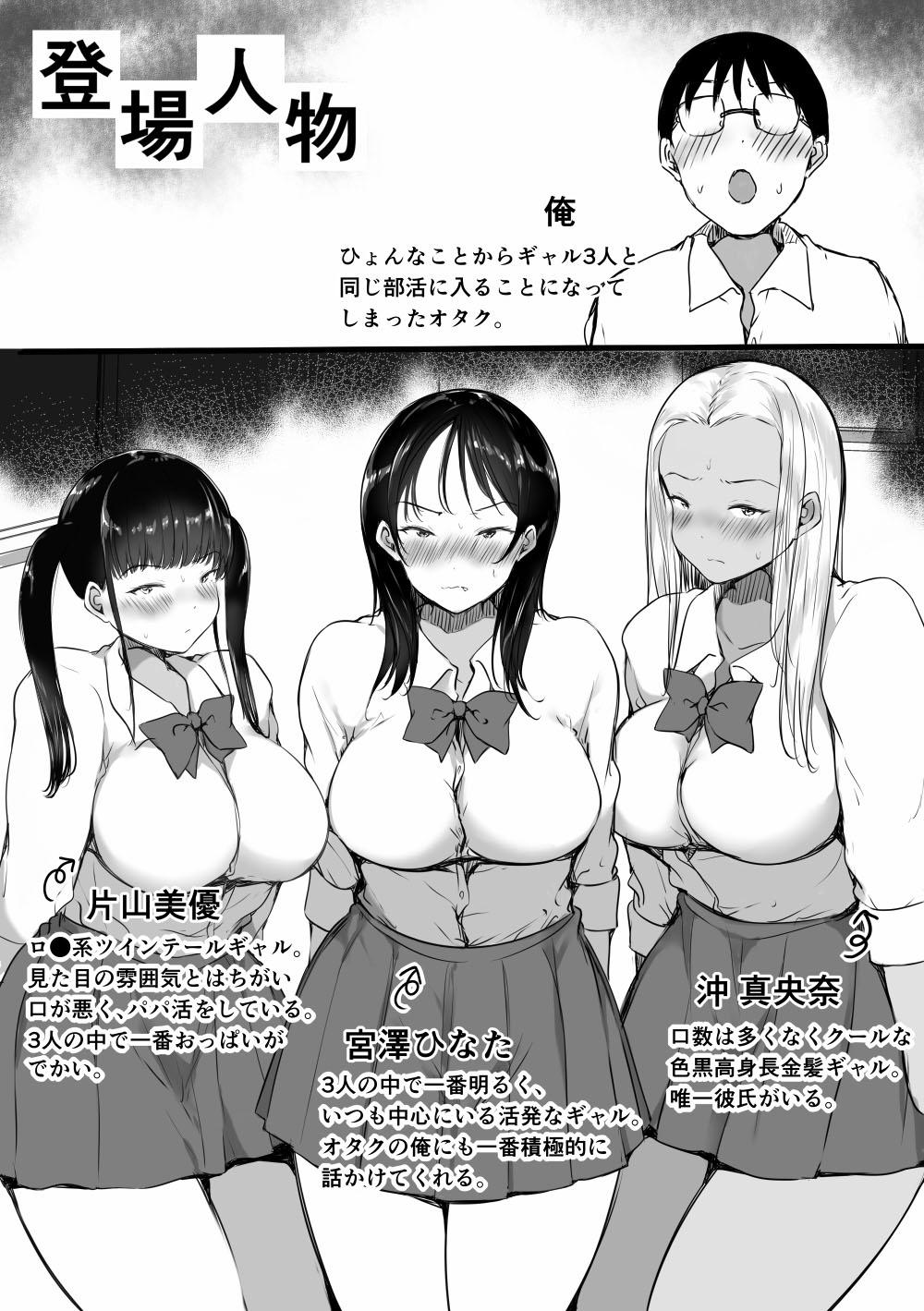 Bocchi no Ore ga Kyonyuu Gal 3-nin ni Yuuwaku sareteru Ken ~Ecchi Gasshuku Hen~ page 3 full