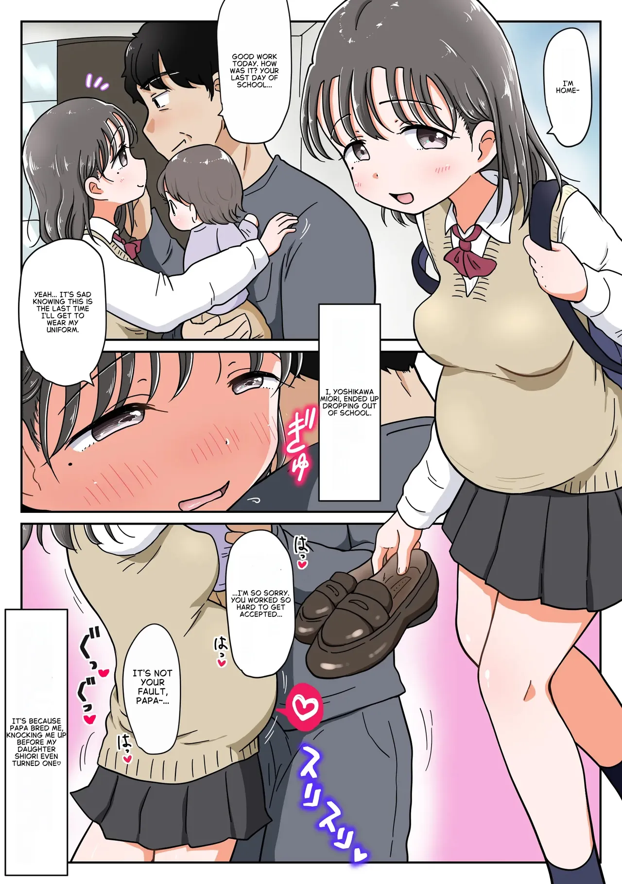 Oyakko Icharabu Haramase Kiroku 2: Tsui ni Jijo ni mo Papa no Te ga... Yume no Namahame Shimaidun! page 2 full