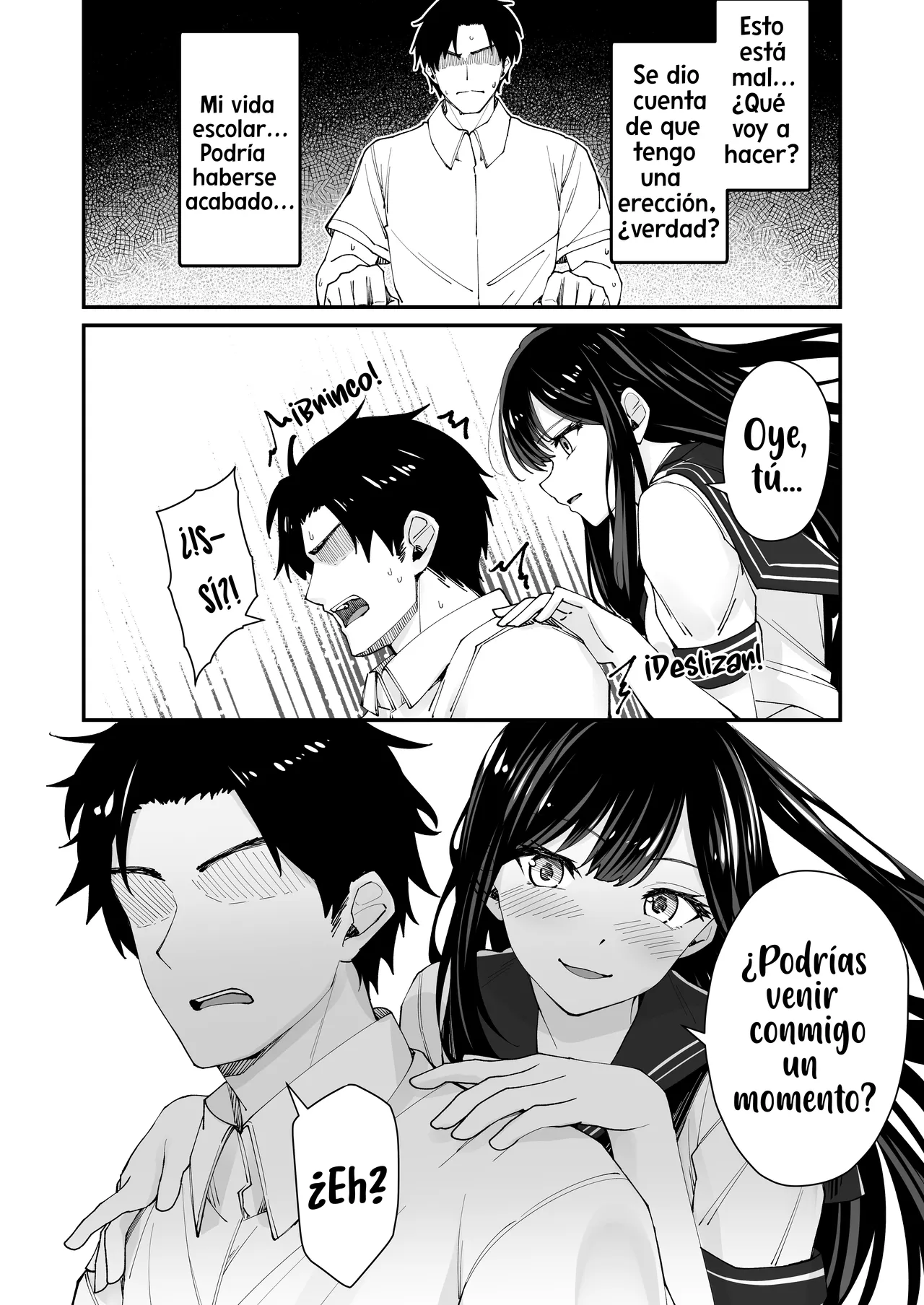 Kyokon Daisuki Tonari no Kurokami Gal｜A la gal que se sienta junto a mí le gustan los miembros grandes page 4 full
