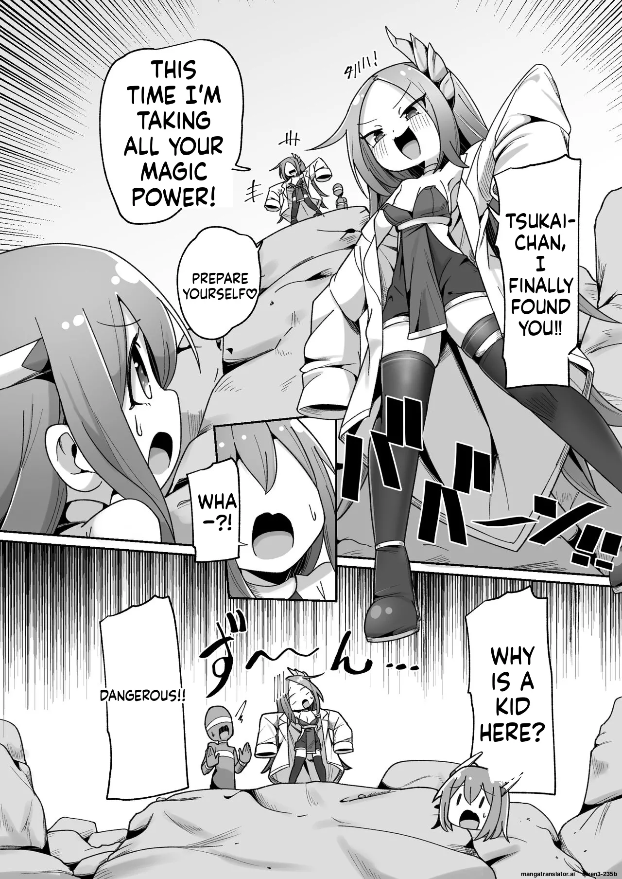Maryoku Tank Choukyou sareta Koto mo Sukkari Wasurete no Kono Ko to Teki Ajito ni Idonjau Onna Hero-chan page 6 full