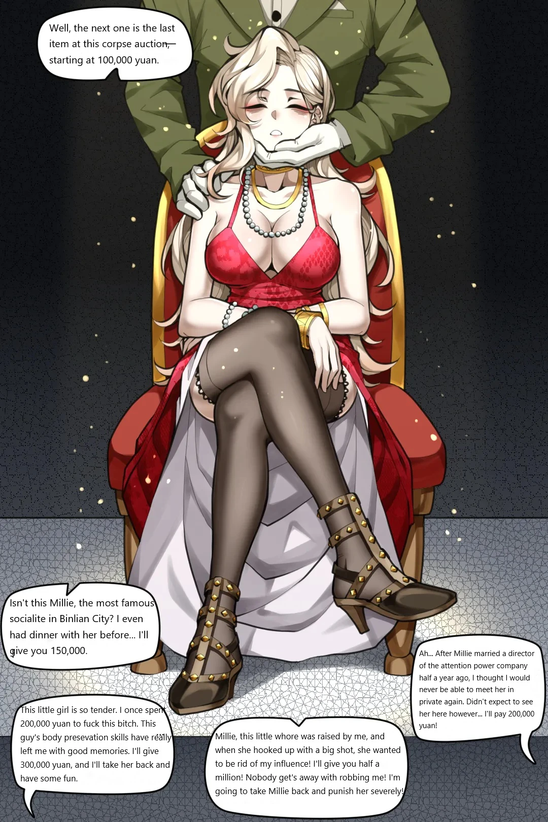 Auction of a Socialite's Remains page 1 full