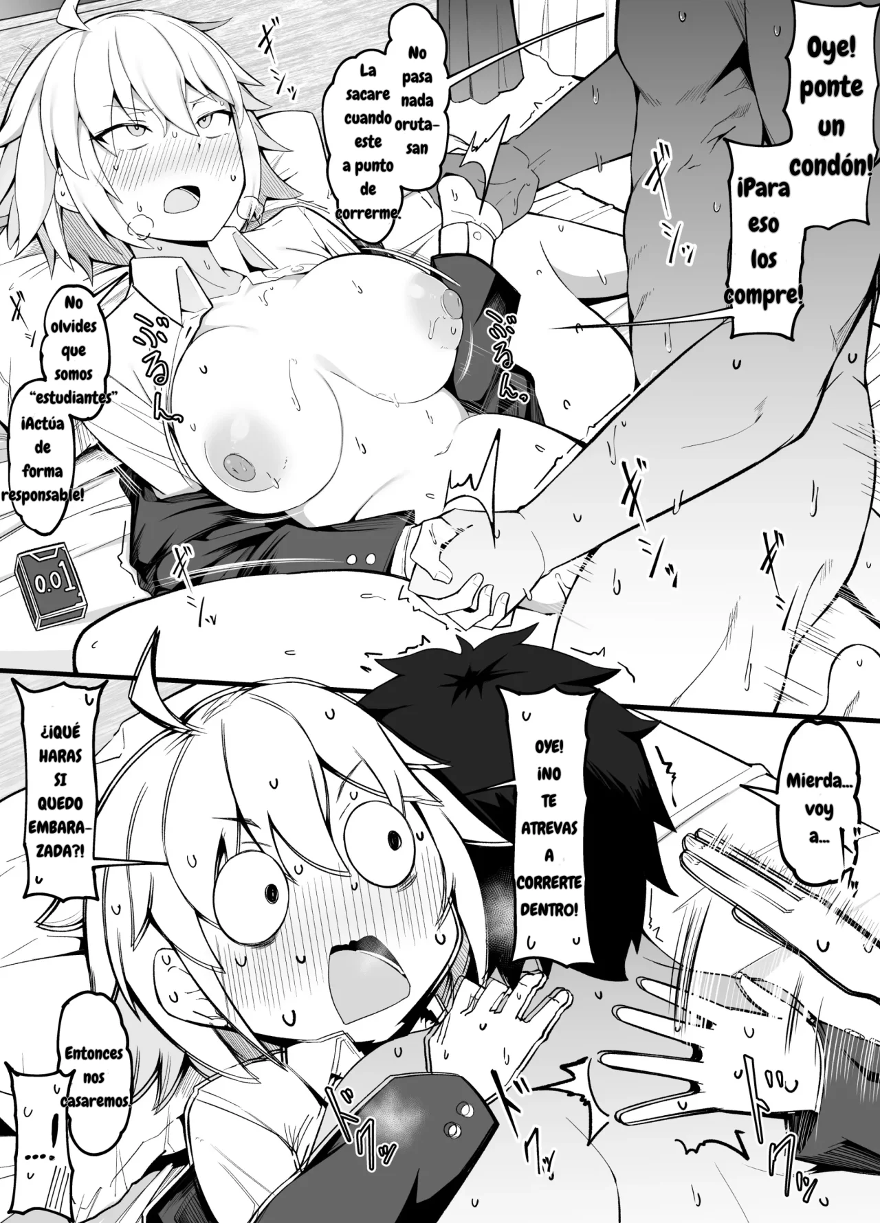 Id-hen de Gakusei Sekkusu wo Kitai suru Alter-san｜Esperando Sexo Estudiantil con Alter-san en el Arco de Id page 3 full