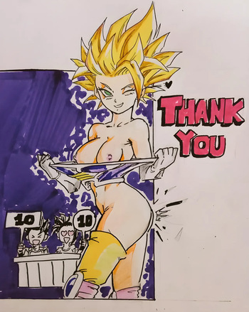 [GonzzzDraws] Kefla trainig with Gotenks (Dragon Ball Super) cover