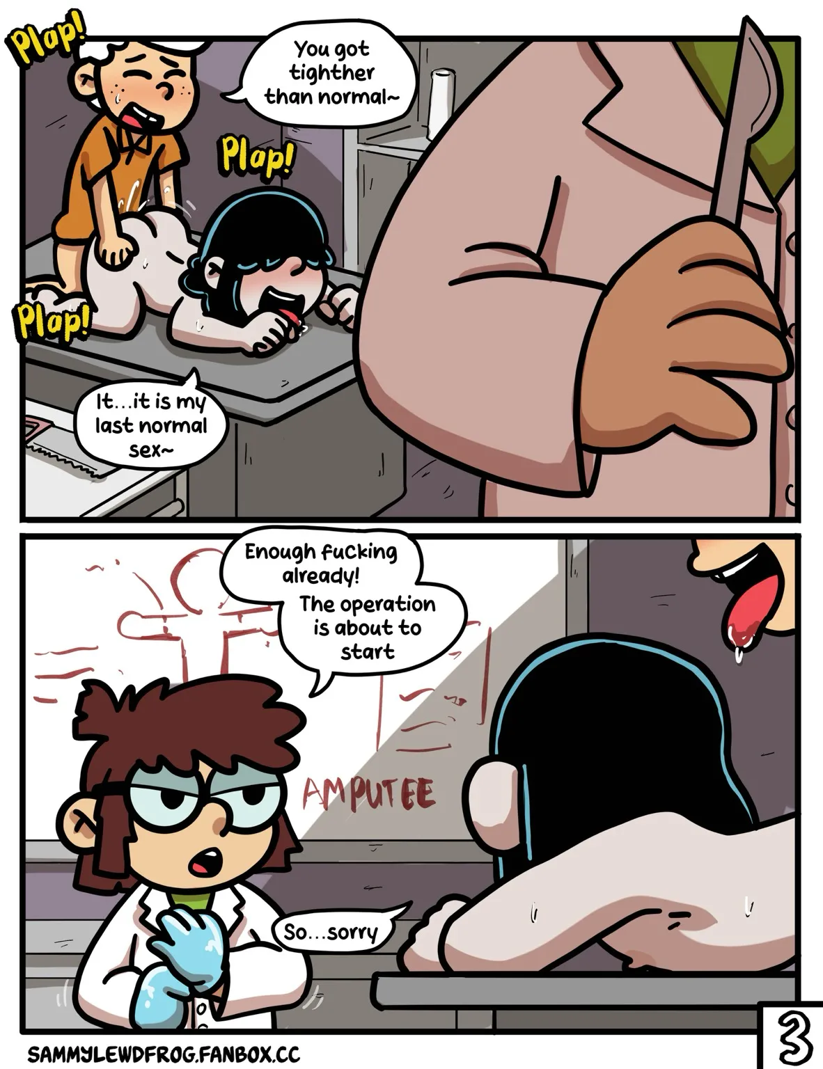 Lucy Amputee Slave page 3 full