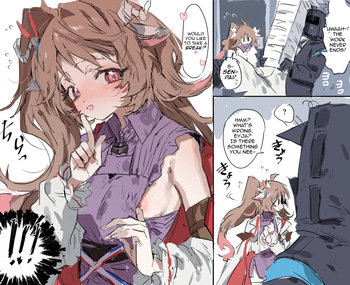 [Rapisu] Ejya-chan to Dokuta 4 peeji | Eyja-Chan and Doctor 4-page (Arknights) [English] [DeppoTL] cover
