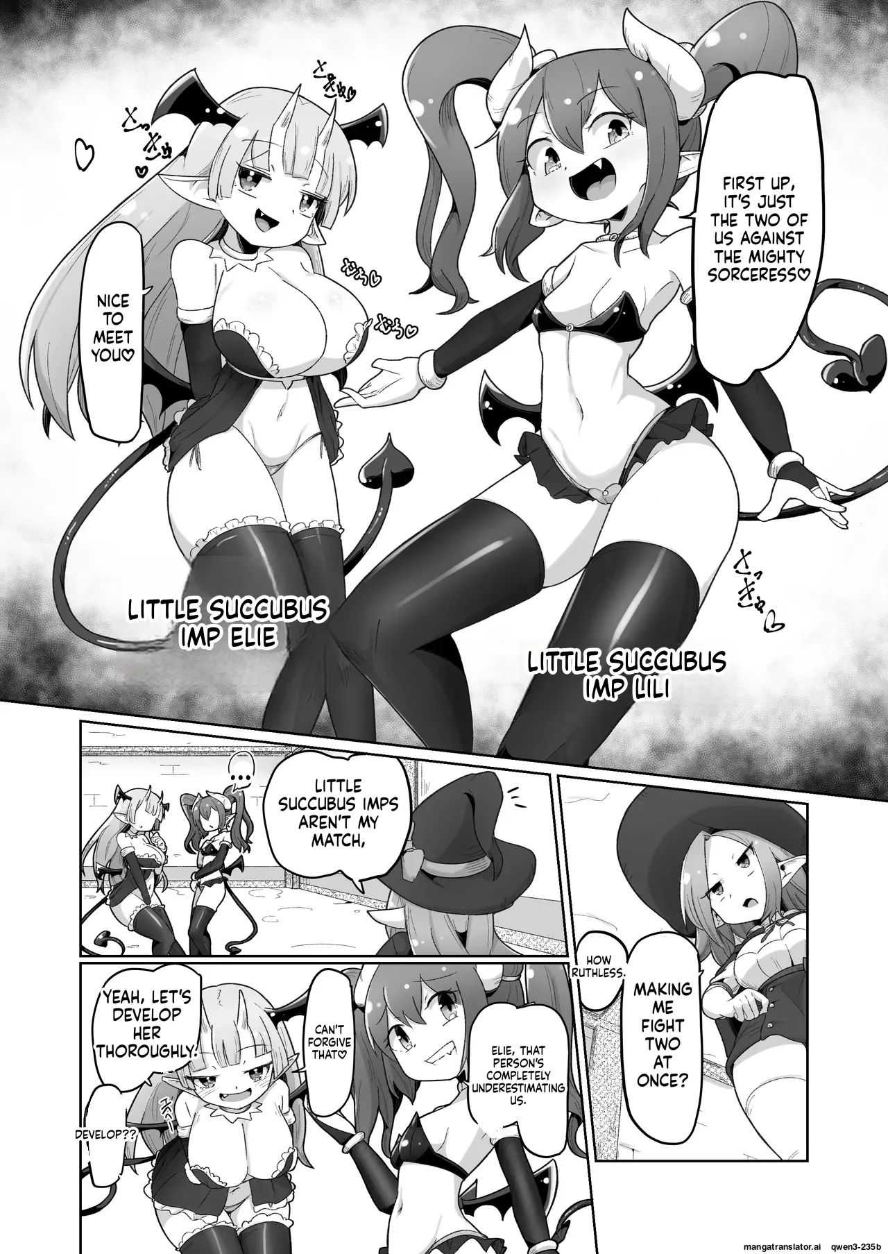 Haiboku Show Colosseum 1 Kaisenme Tsuyo Tsuyo Majutsushi-chan VS Shintai Kaihatsu ga Tokuina Shou Akuma Succubus-chan page 11 full