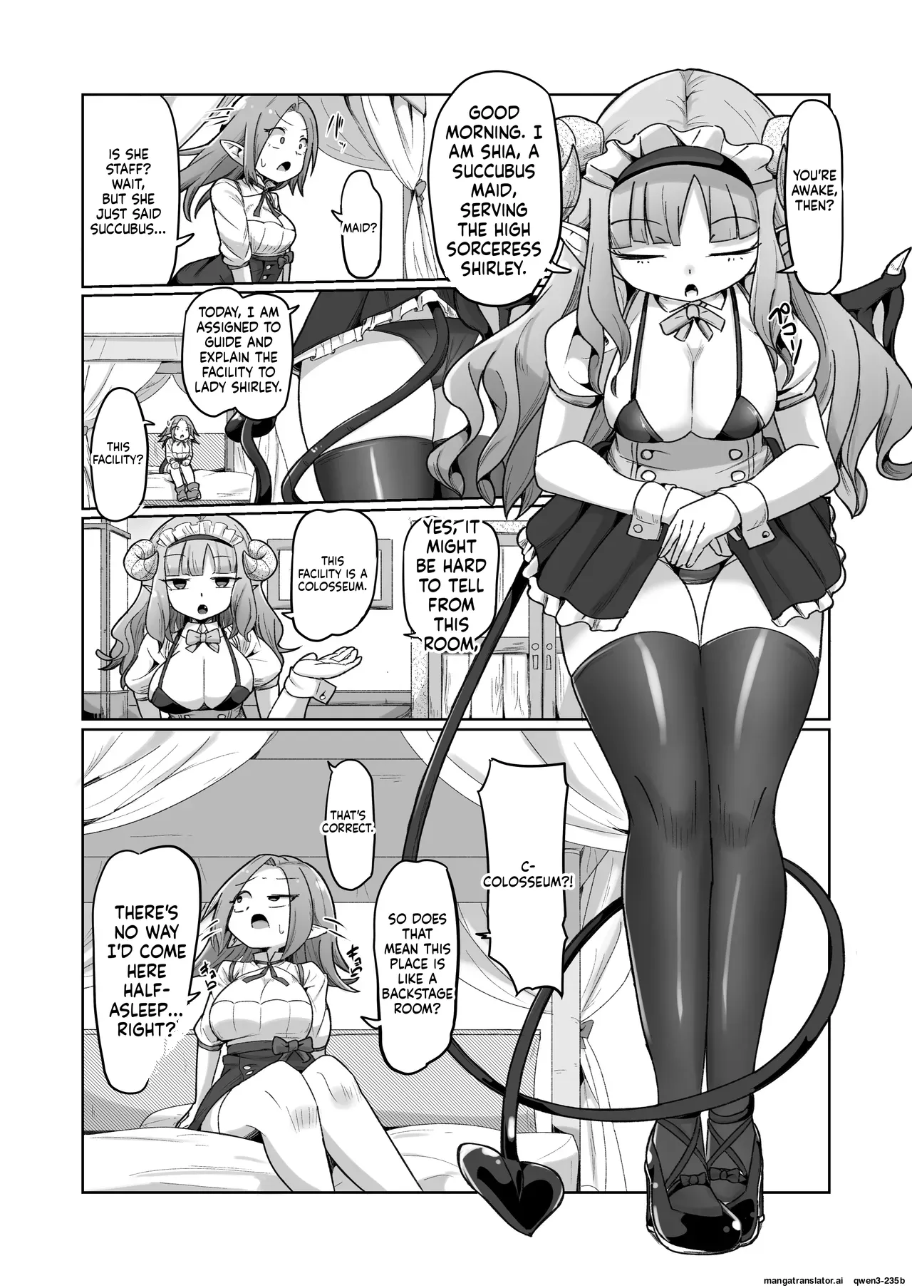 Haiboku Show Colosseum 1 Kaisenme Tsuyo Tsuyo Majutsushi-chan VS Shintai Kaihatsu ga Tokuina Shou Akuma Succubus-chan page 4 full