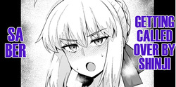 Saber, Taiiku Souko de... +  Artoria, Botebara Bloomer de Shinji to… | Saber, Getting Called Over by Shinji + Pregnant Artoria, in Bloomers with Shinji...