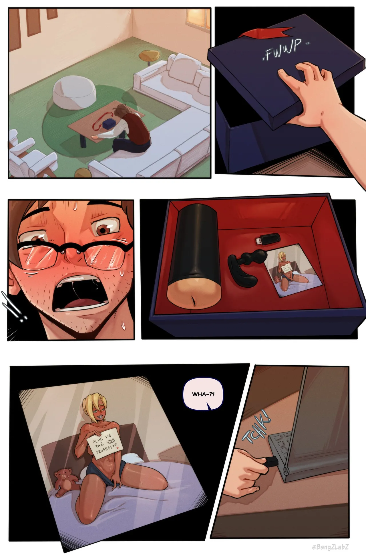 The professor wasn’t expecting a “gift” quite like this from his student... page 2 full