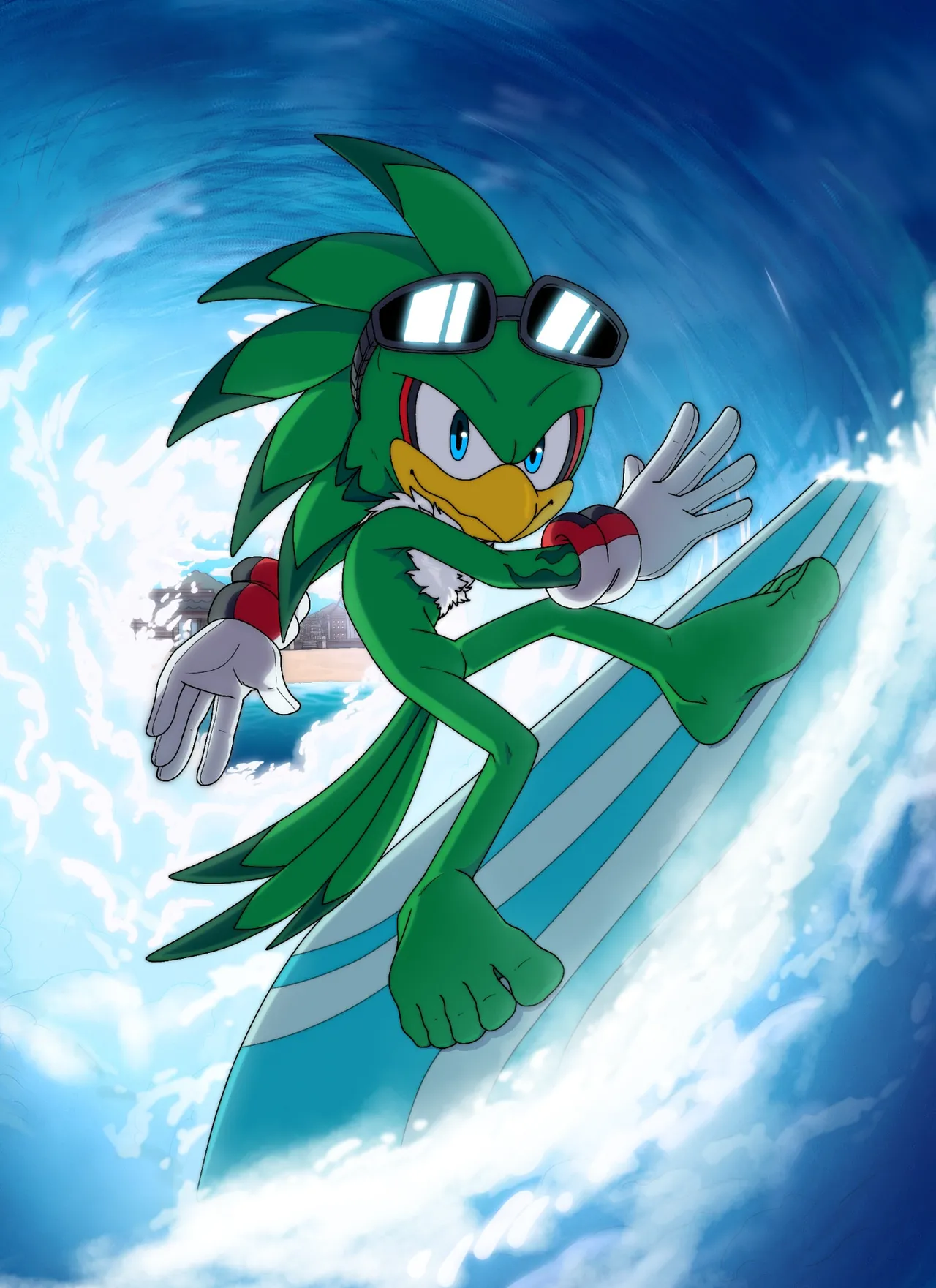 Jet the Hawk & Sonic by Footninja15 page 5 full