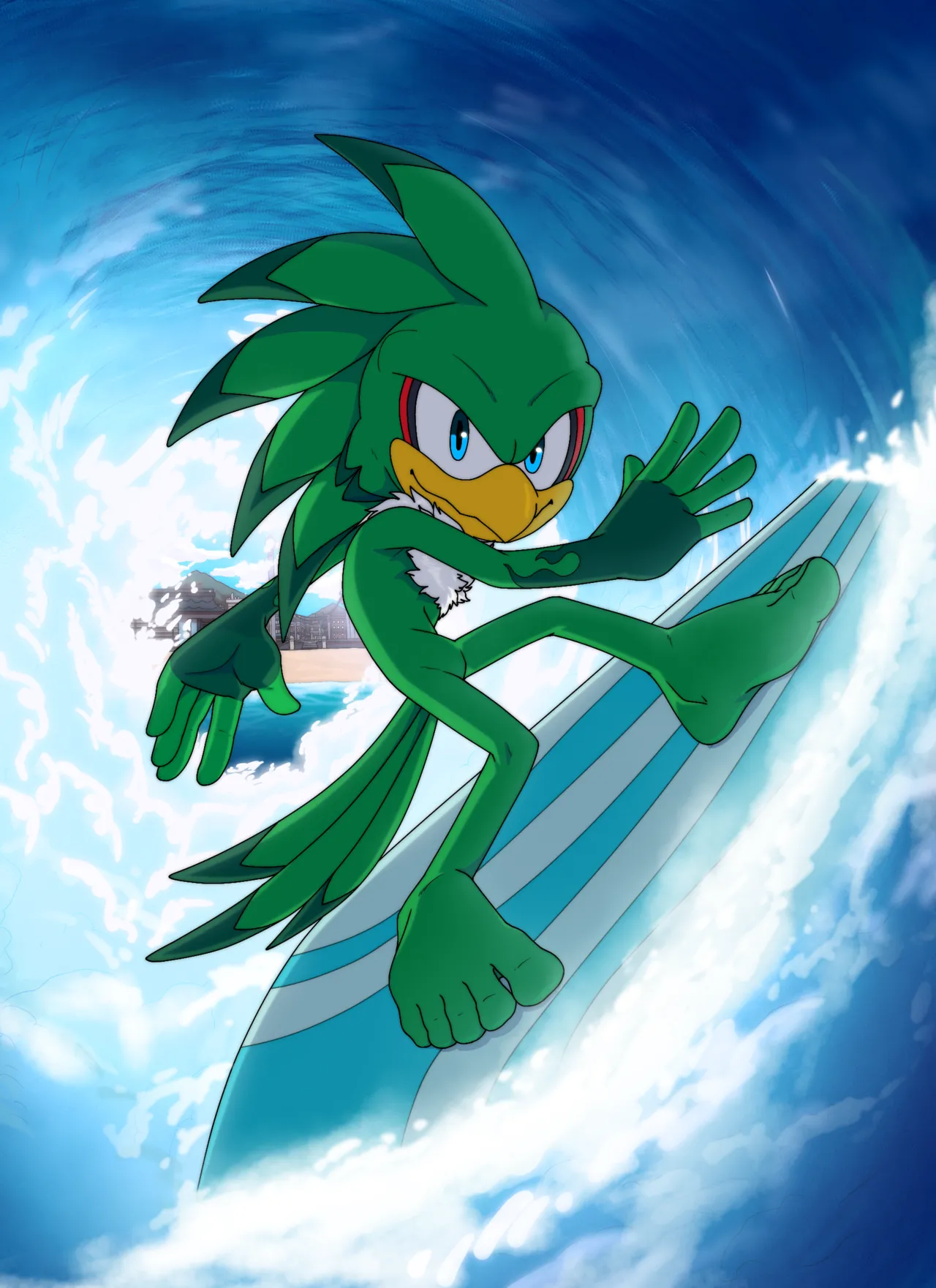 Jet the Hawk & Sonic by Footninja15 page 7 full