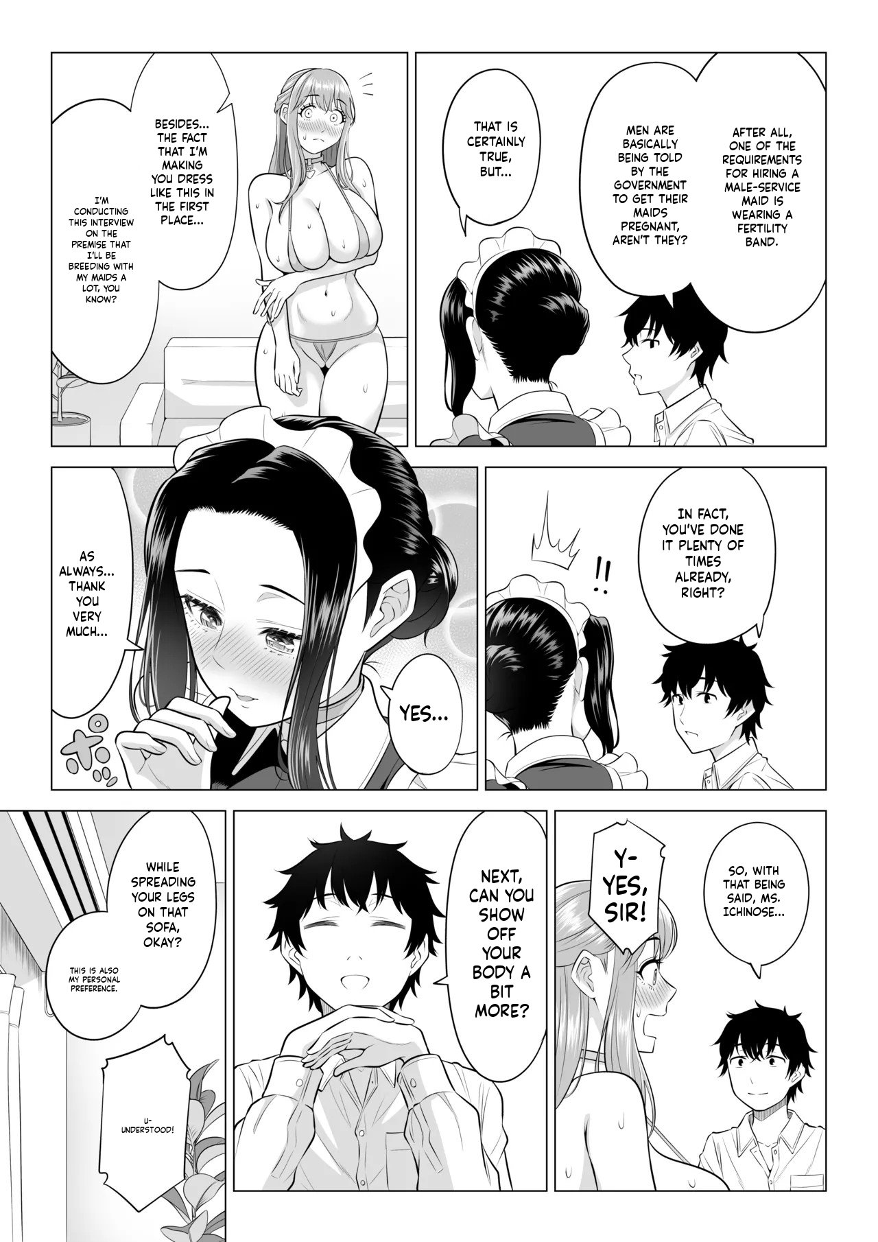 Dansei ga Kyokutan ni Sukunai Kono Sekai de wa, Seishi wa Kichou na Shigen desu. Sono 3 page 12 full