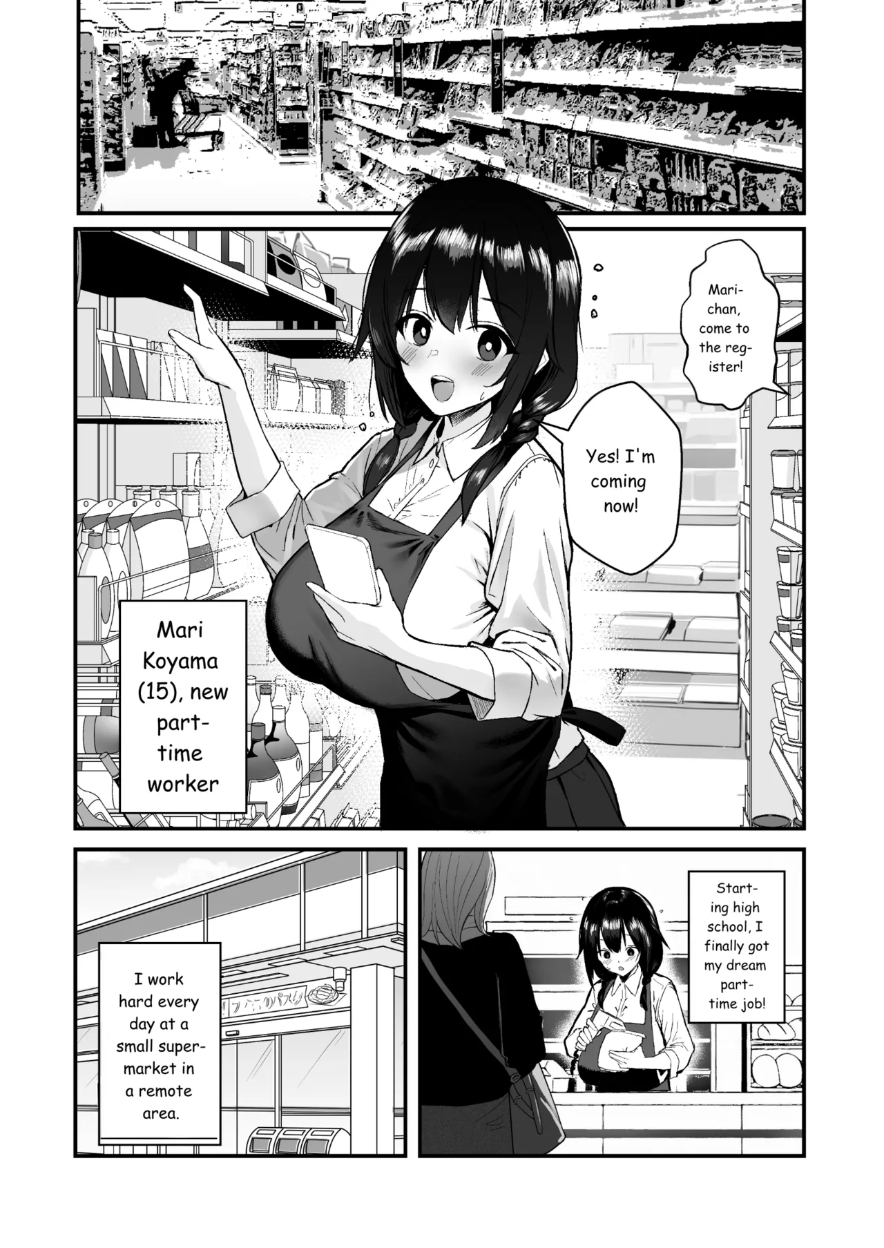 Jinsei Shuuryou Arbeit ~Kyonyuu Shoujo wa Sekuhara Tenchou ni Haramasareru~ page 3 full