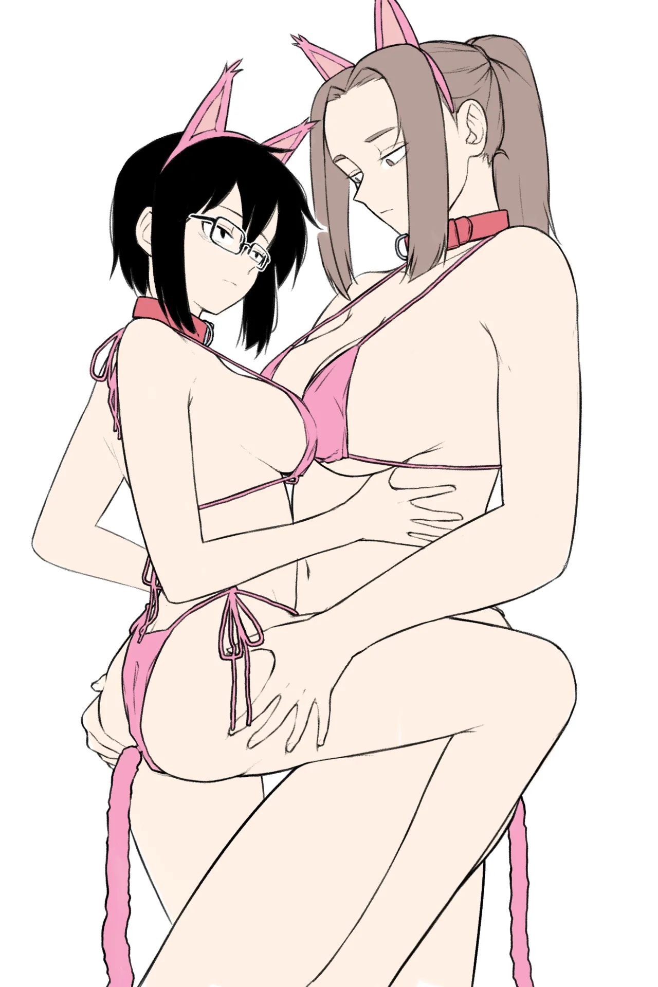 The Wesson siblings dressed in bikini cat girl attire for my amusement page 12 full