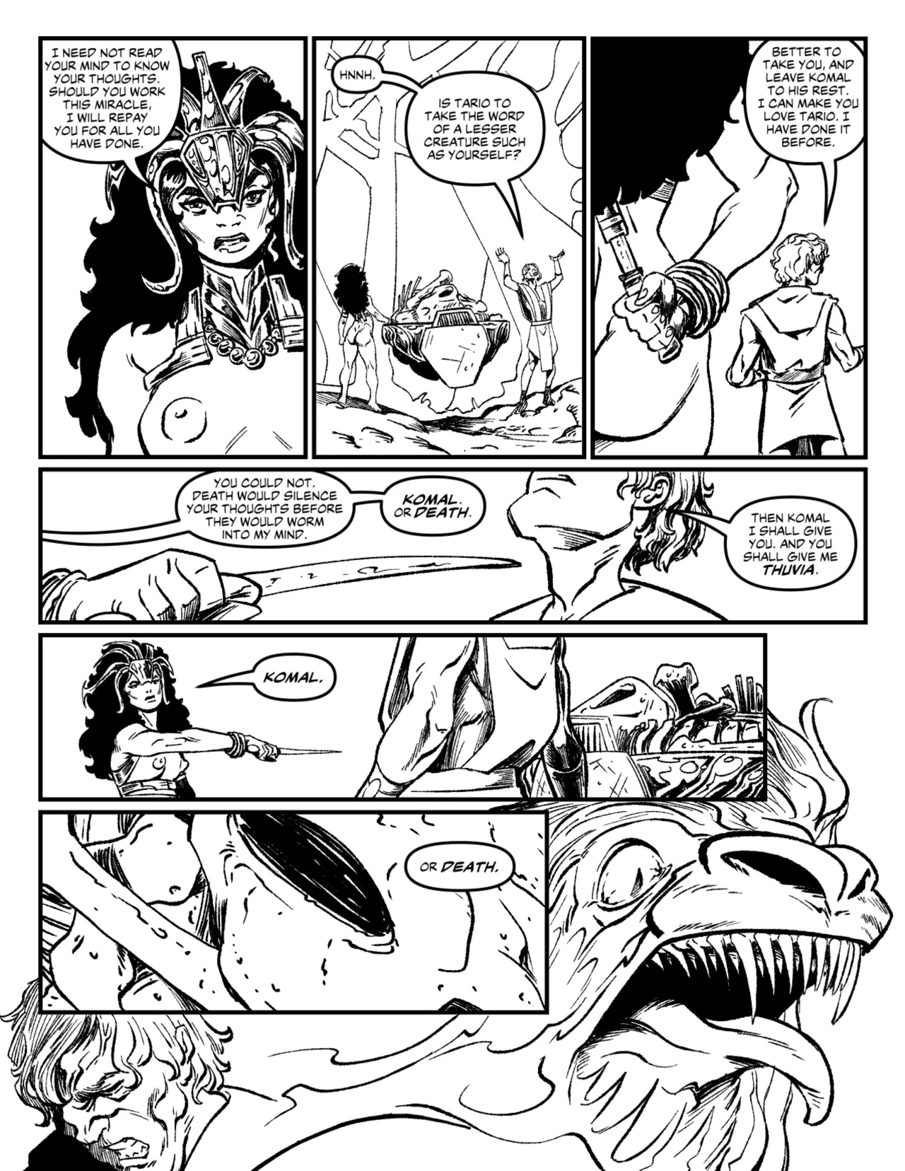 Queen Of Mars Presents: Death and Throxus page 11 full