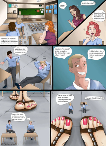 [SolouchArt] Giantess School Authority 1-4 cover