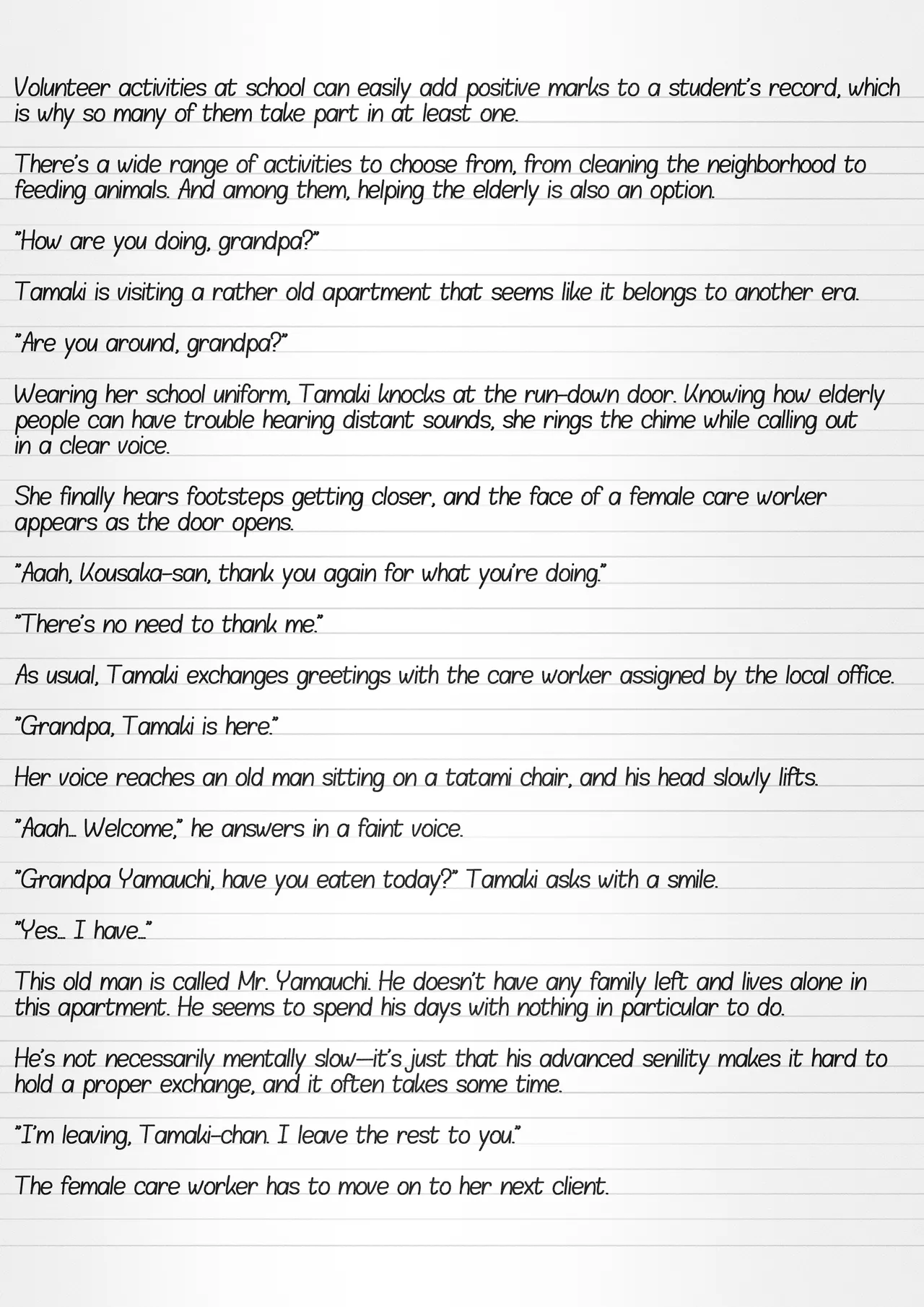 Misuke's Short Stories 33 - Tamaki's Volunteer Activities page 2 full