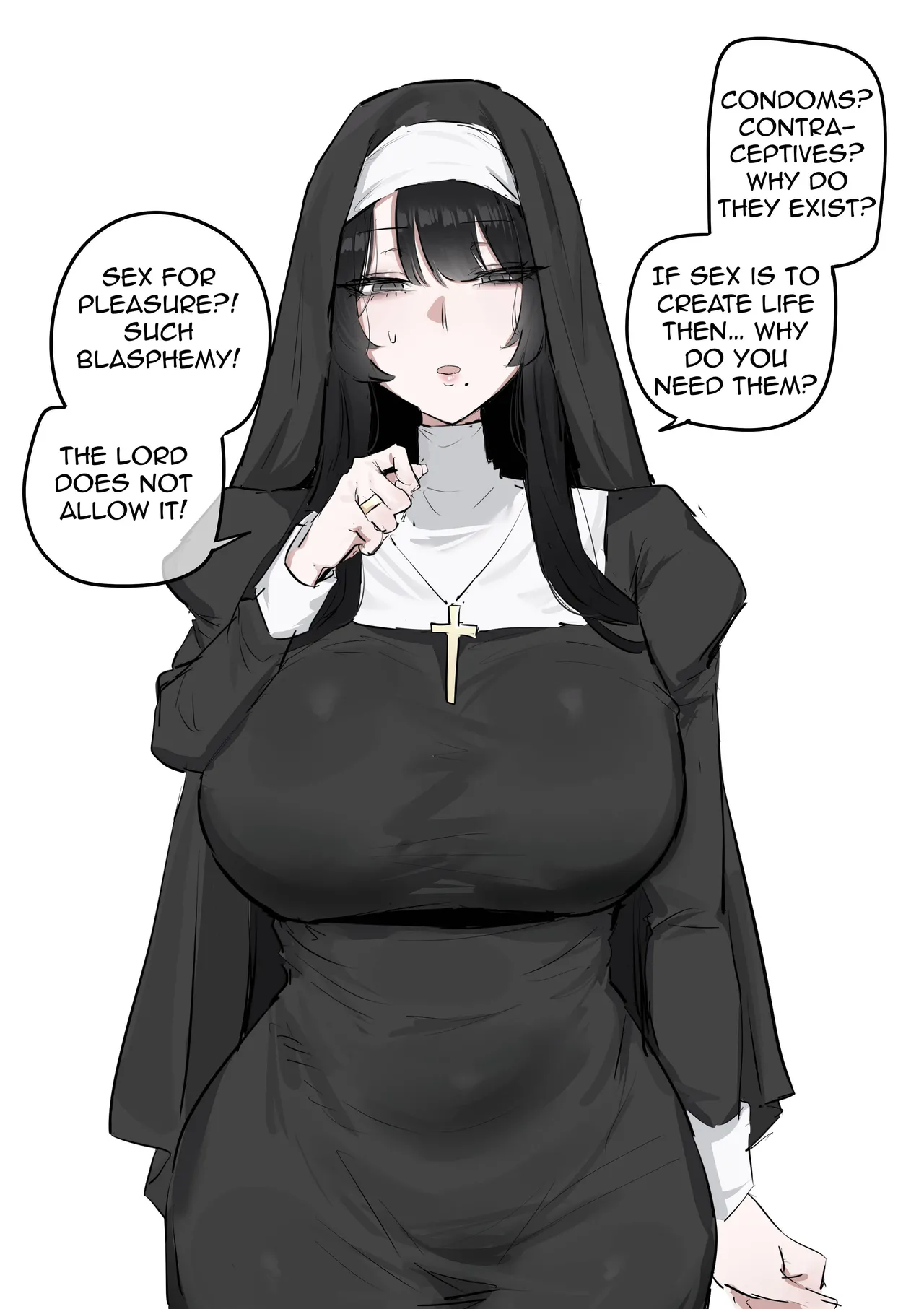 Teaching a devoted nun sex education using my dick page 2 full