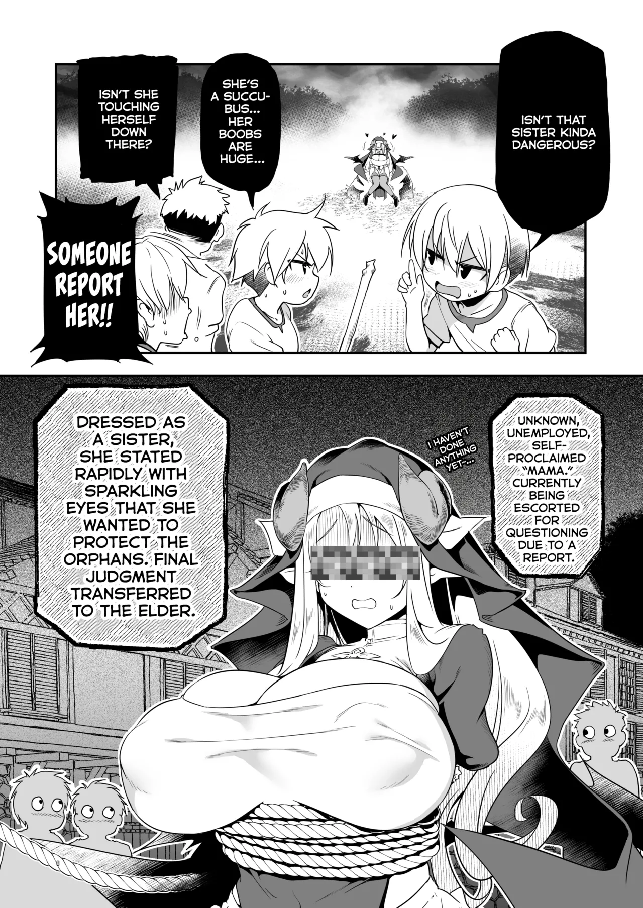 The Sweet and Kind Sister Succubus That Will Do Anything: The Confession and Ejaculation Room page 8 full