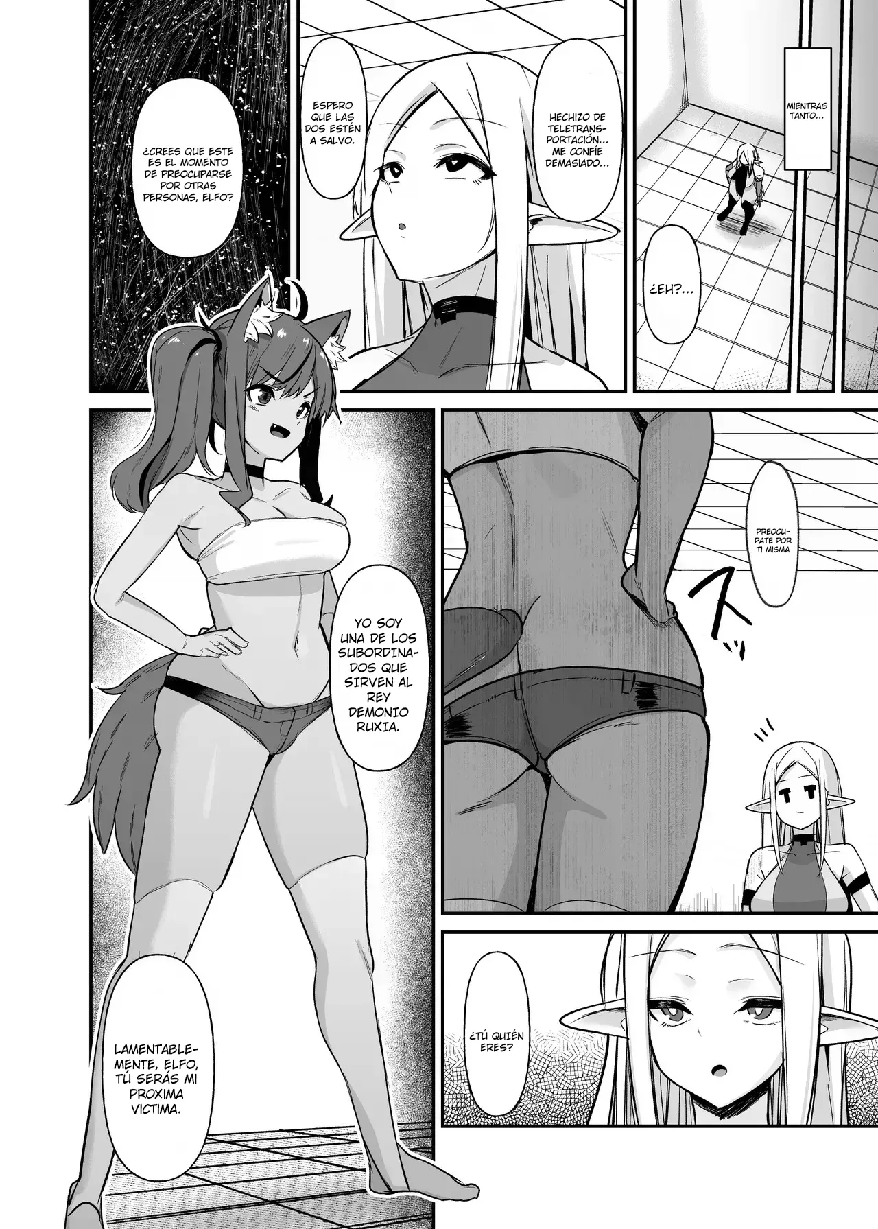 Otome Game no Akuyaku Reijou ni Tensei Shitara Ura Settei de Futanari deshita ~Ch. 4~｜Reencarné en un Juego Otome como una Futanari en una Ruta Secreta ~Cap. 4~ page 8 full