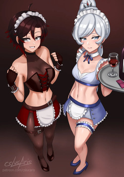 Ruby and Weiss maid Set