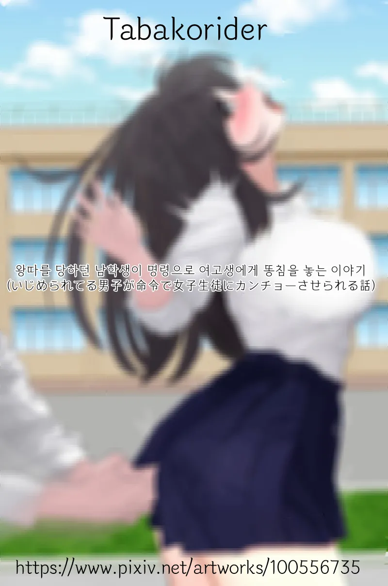 왕따를 당하던 남학생이 명령으로 여고생에게 똥침을 놓는 이야기 page 1 full