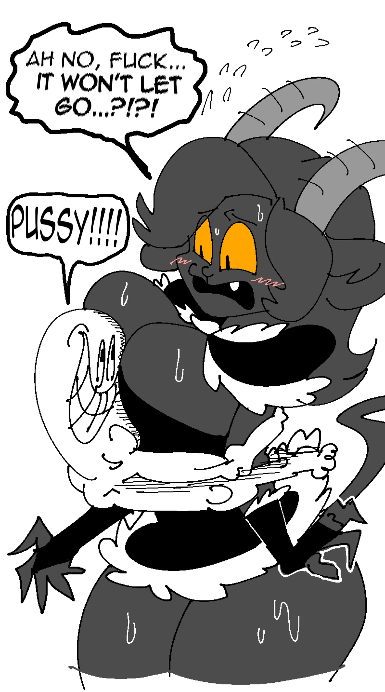 Christmas Devil, Krampus's thick pussy flesh and soft, extra-large mamma sac page 8 full