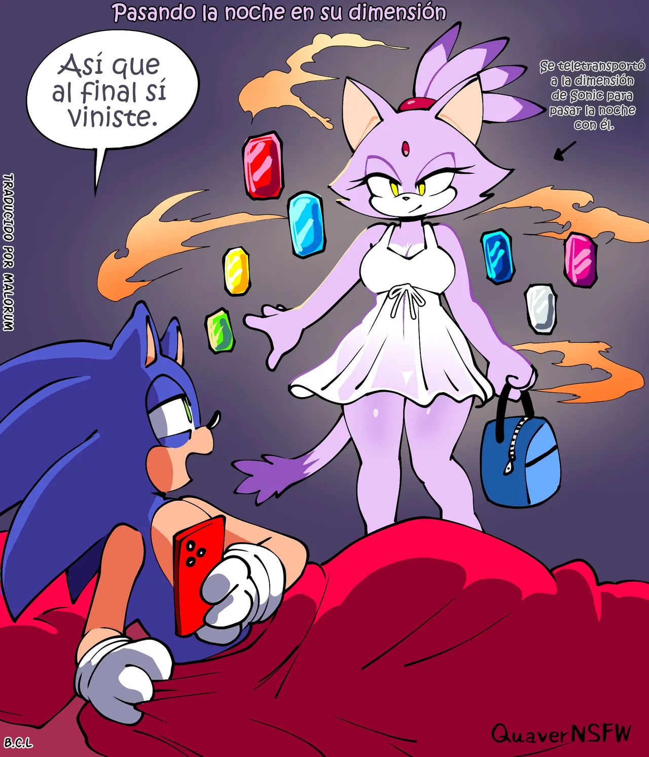 Spending the night in his dimension | Pasando la noche en su dimensión page 1 full
